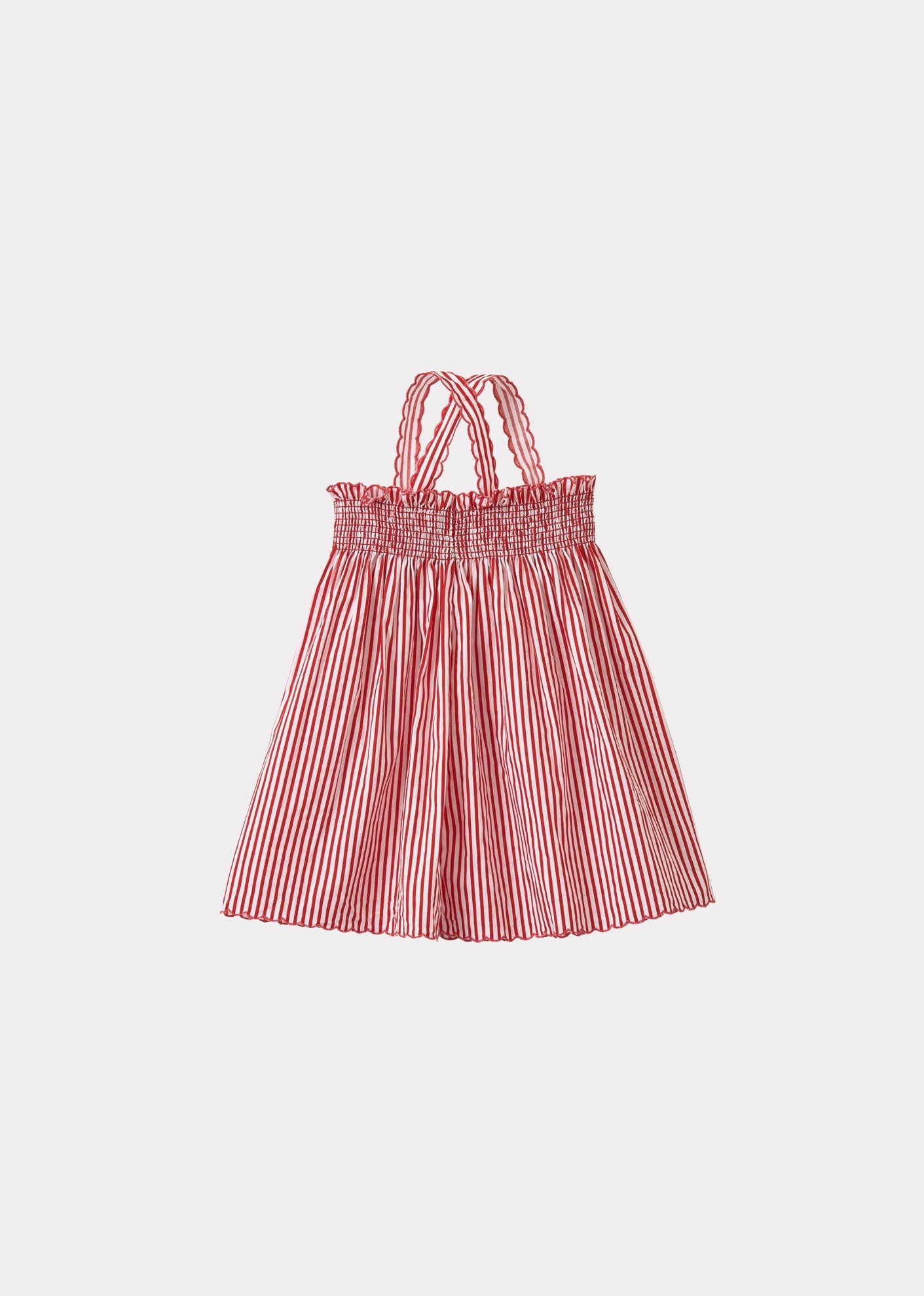 CHERVIL BABY DRESS - RED STRIPE