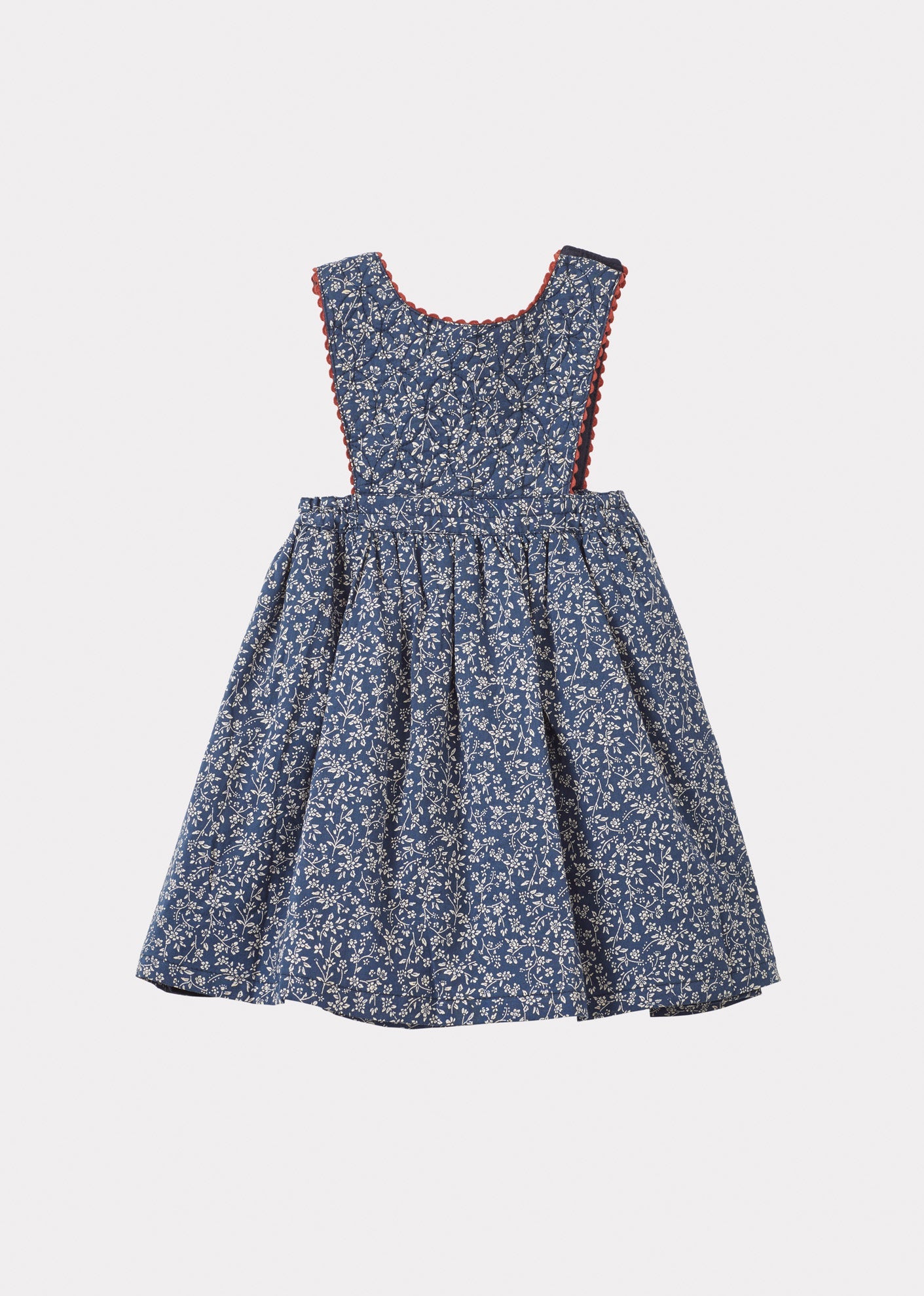 COLIMA BABY DRESS - NAVY FLORAL