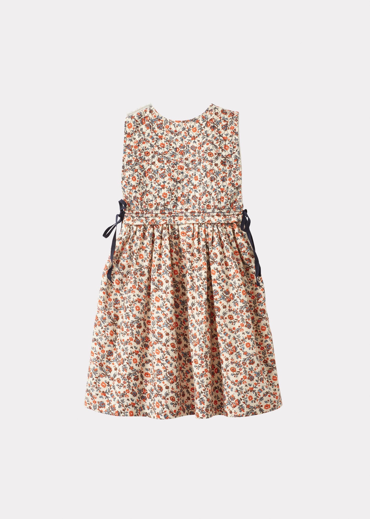 COLIMA GIRL DRESS - CREAM FLORAL 1