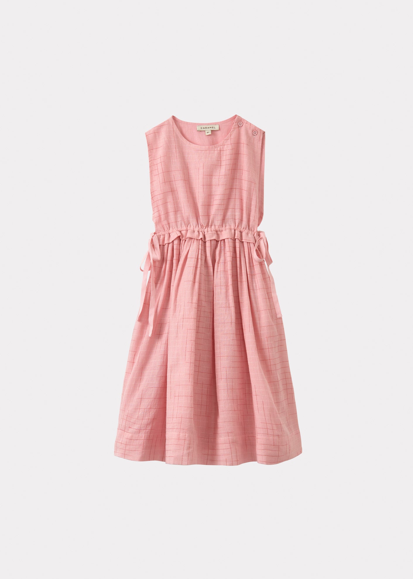 COLIMA DRESS -PINK CHECK