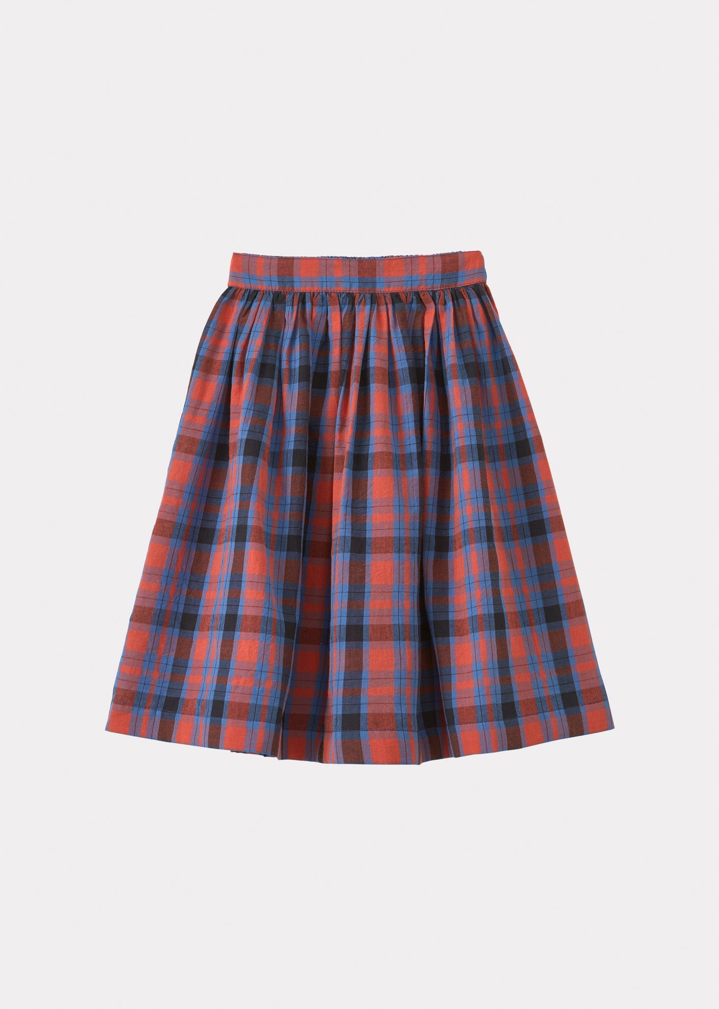 CUMIN SKIRT CHILD  - RED/BLUE TARTAN