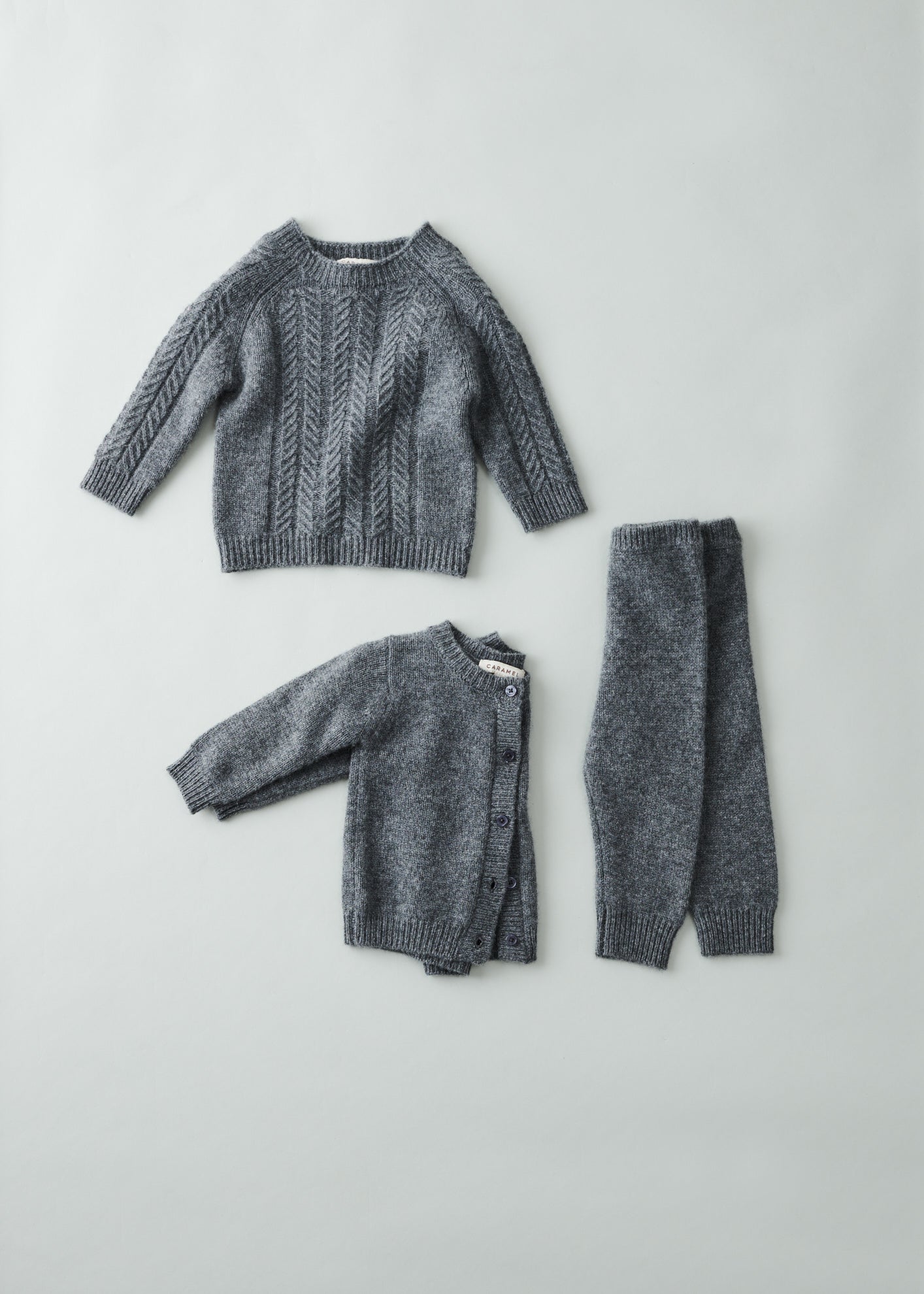 GADWELL BABY CARDIGAN - NIGHT MIST 2