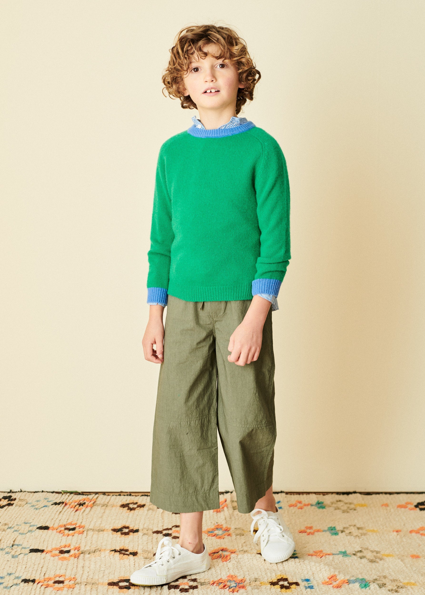 CAPER TROUSER CHILD  - KHAKI