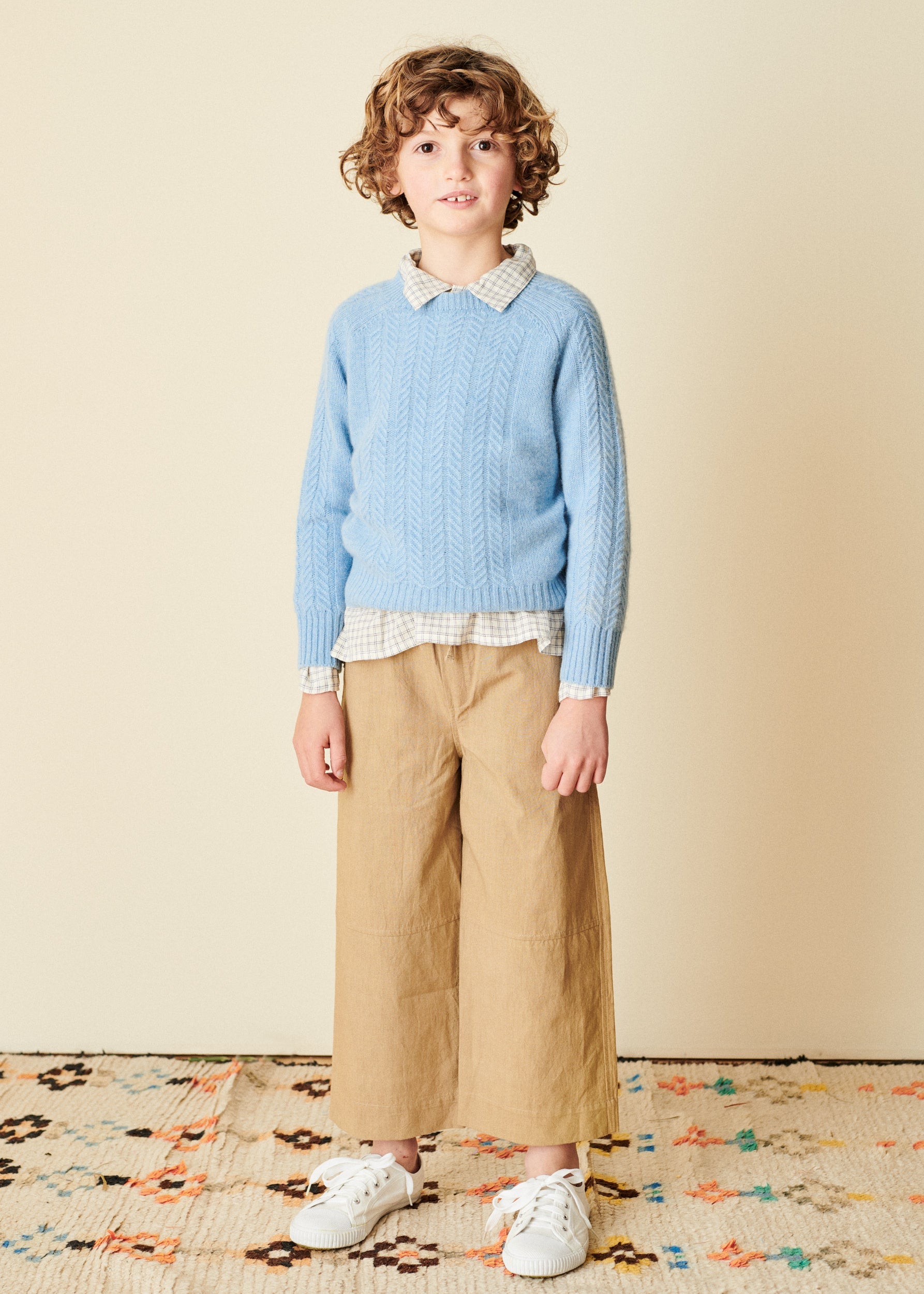 CAPER TROUSER CHILD  - LIGHT CAMEL