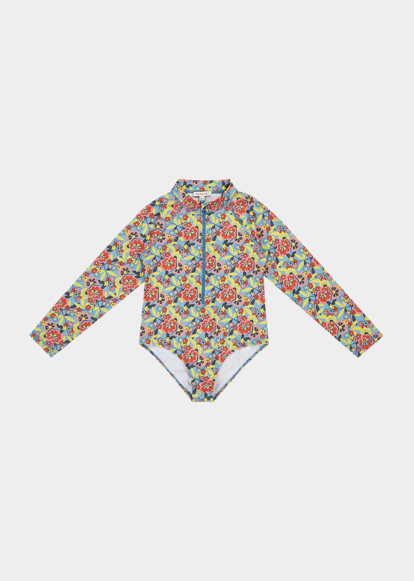 DILL ZIP UP SWIMSUIT - VINTAGE FLORAL