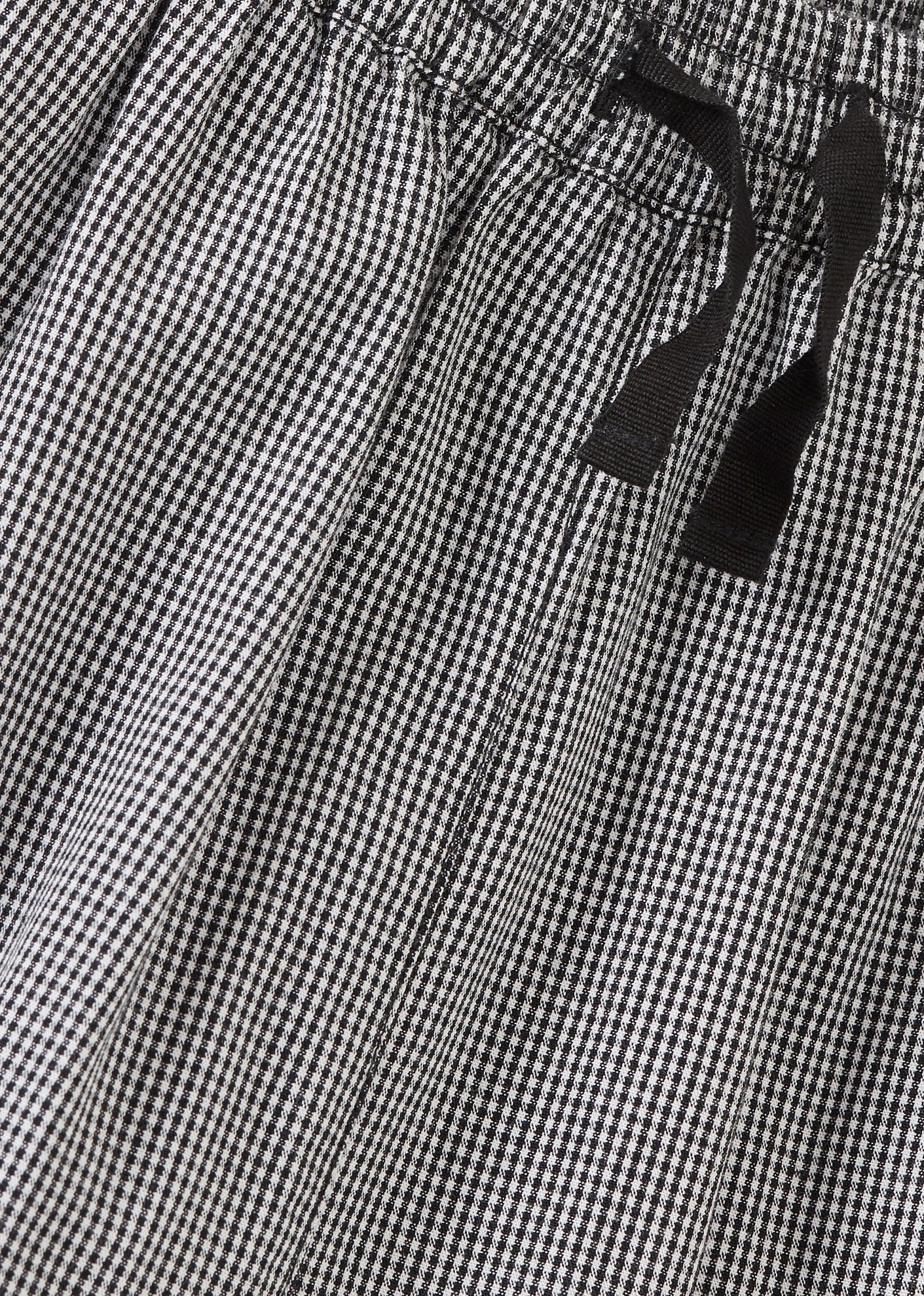 ELDERBERRY TROUSERS - BLACK MICRO CHECK