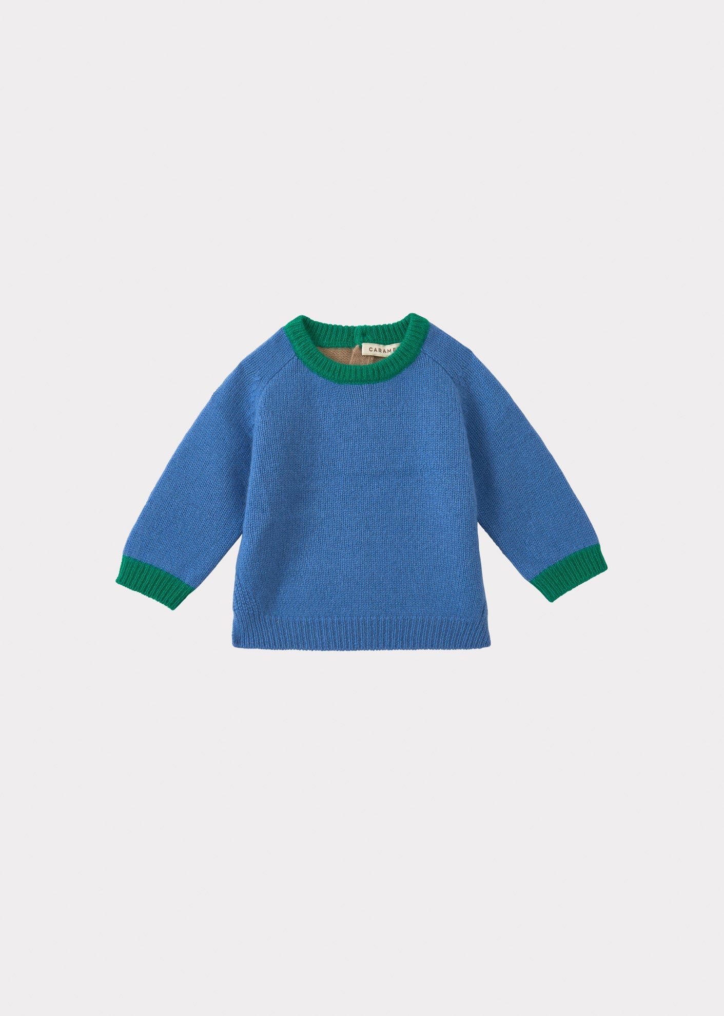 FENNEL BABY JUMPER - BLUE/CAMEL