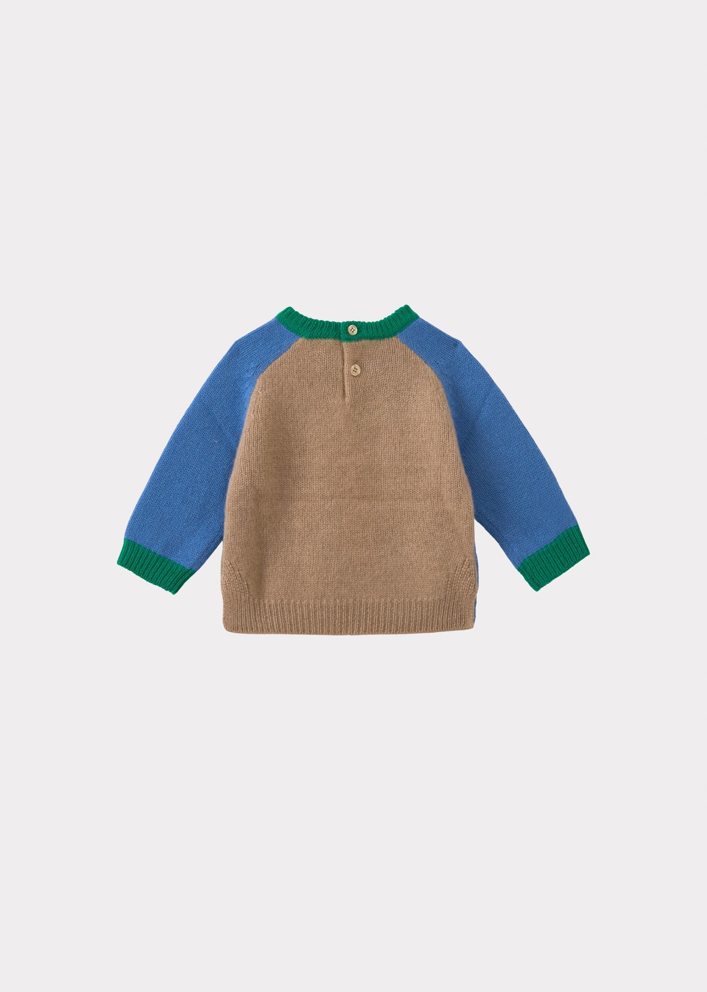 FENNEL BABY JUMPER - BLUE/CAMEL