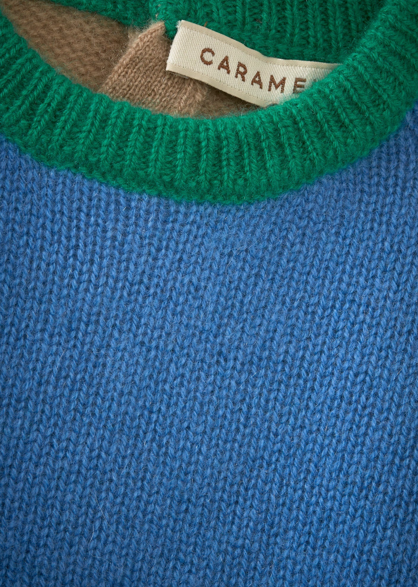 FENNEL BABY JUMPER - BLUE/CAMEL