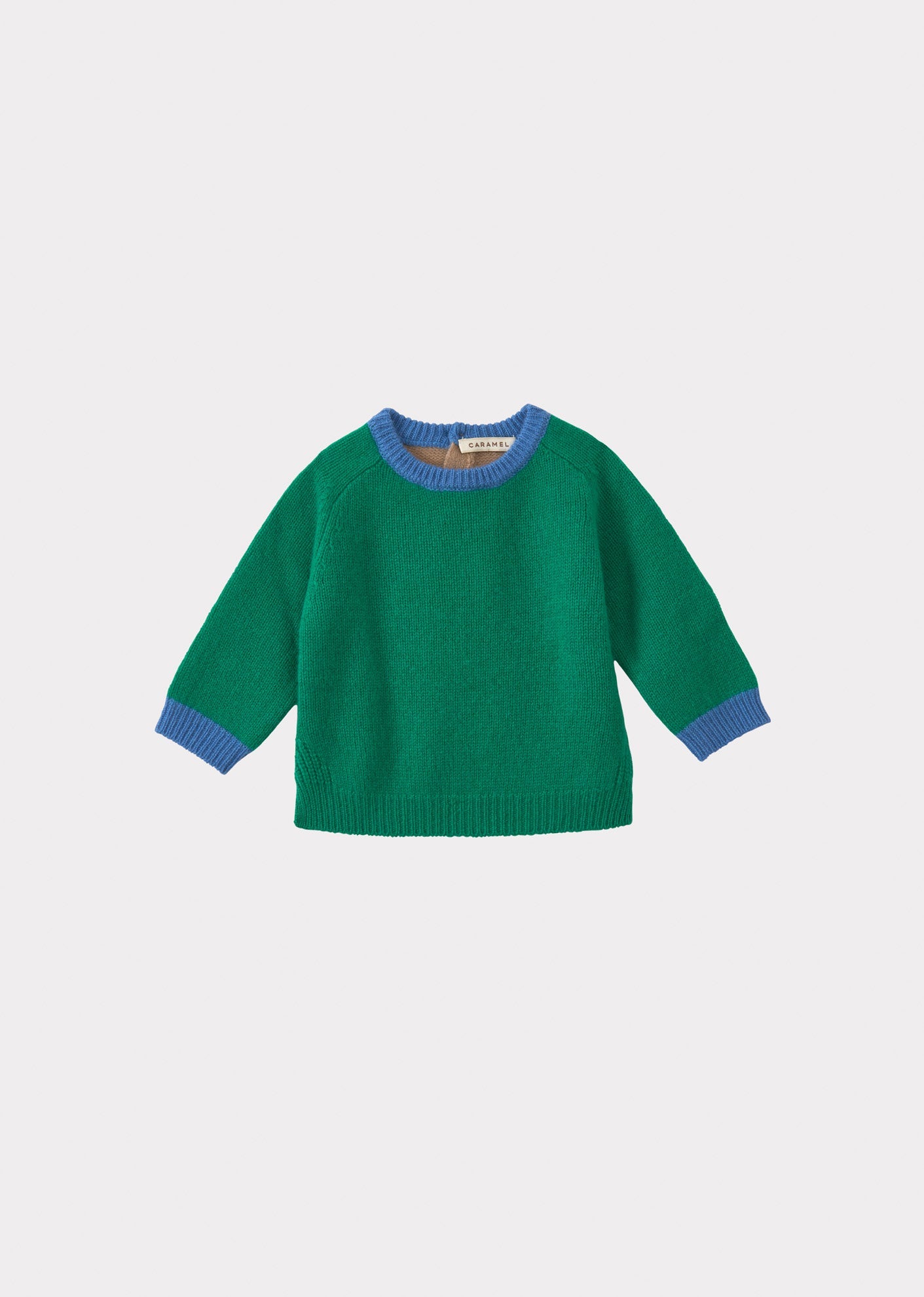 FENNEL BABY JUMPER - GREEN/CAMEL