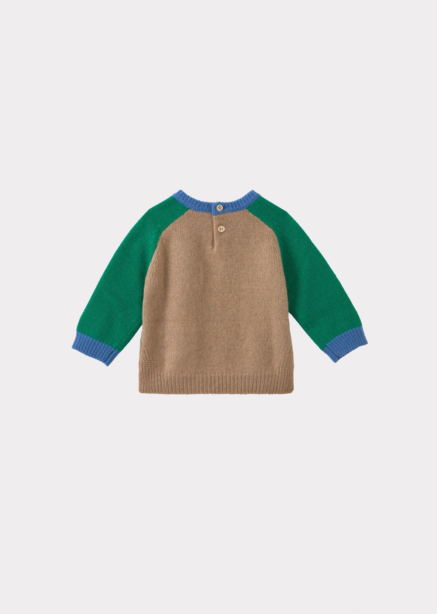 FENNEL BABY JUMPER - GREEN/CAMEL