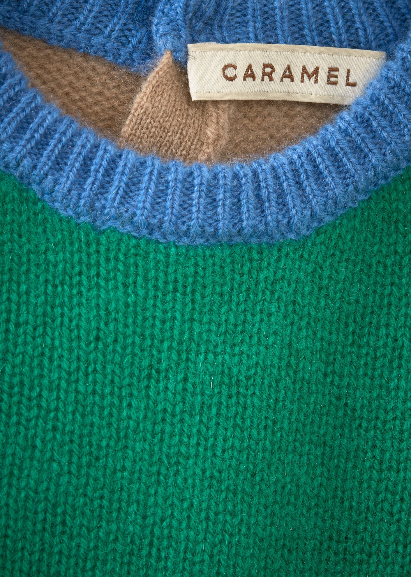 FENNEL BABY JUMPER - GREEN/CAMEL