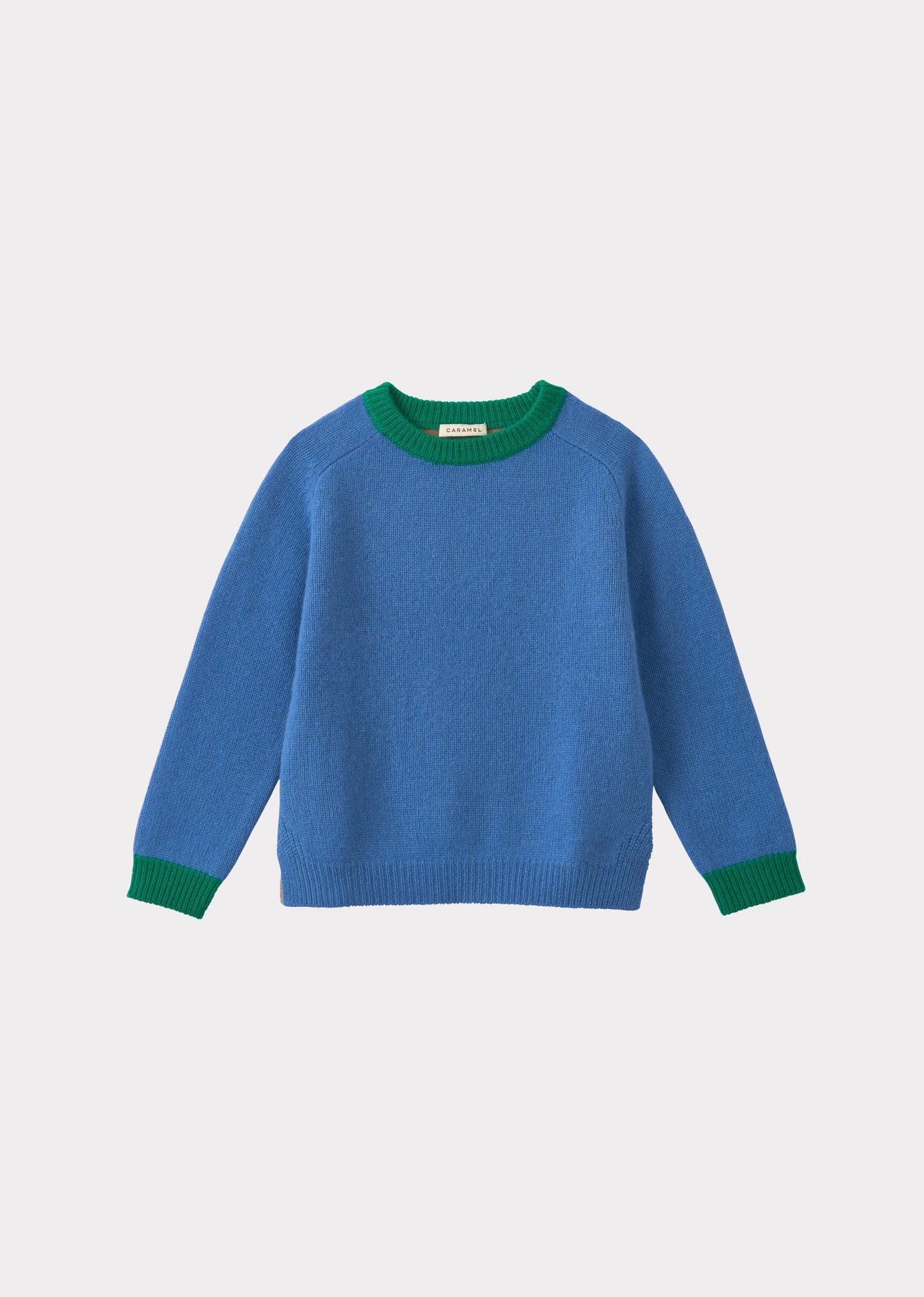 FENNEL JUMPER TEEN  - BLUE/CAMEL