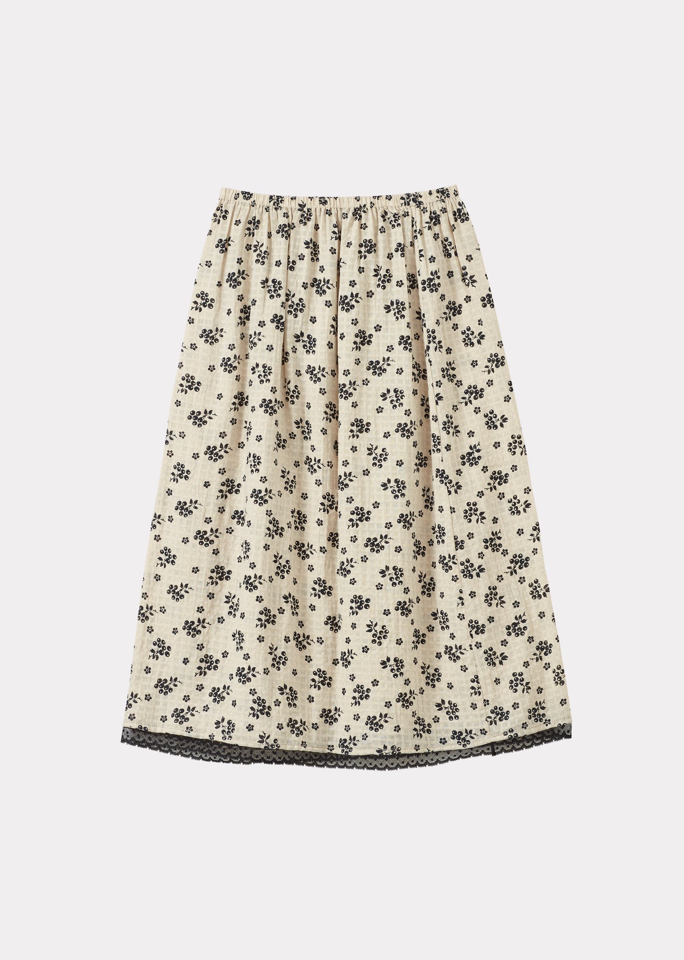 FRILL SKIRT - BERRY BUD PRINT