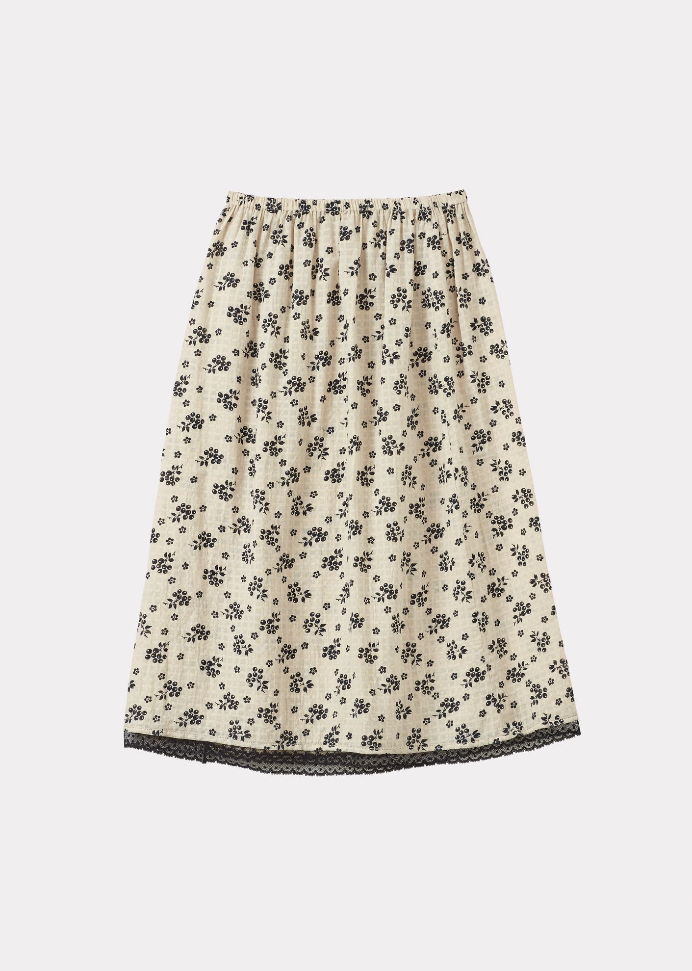 FRILL SKIRT - BERRY BUD PRINT