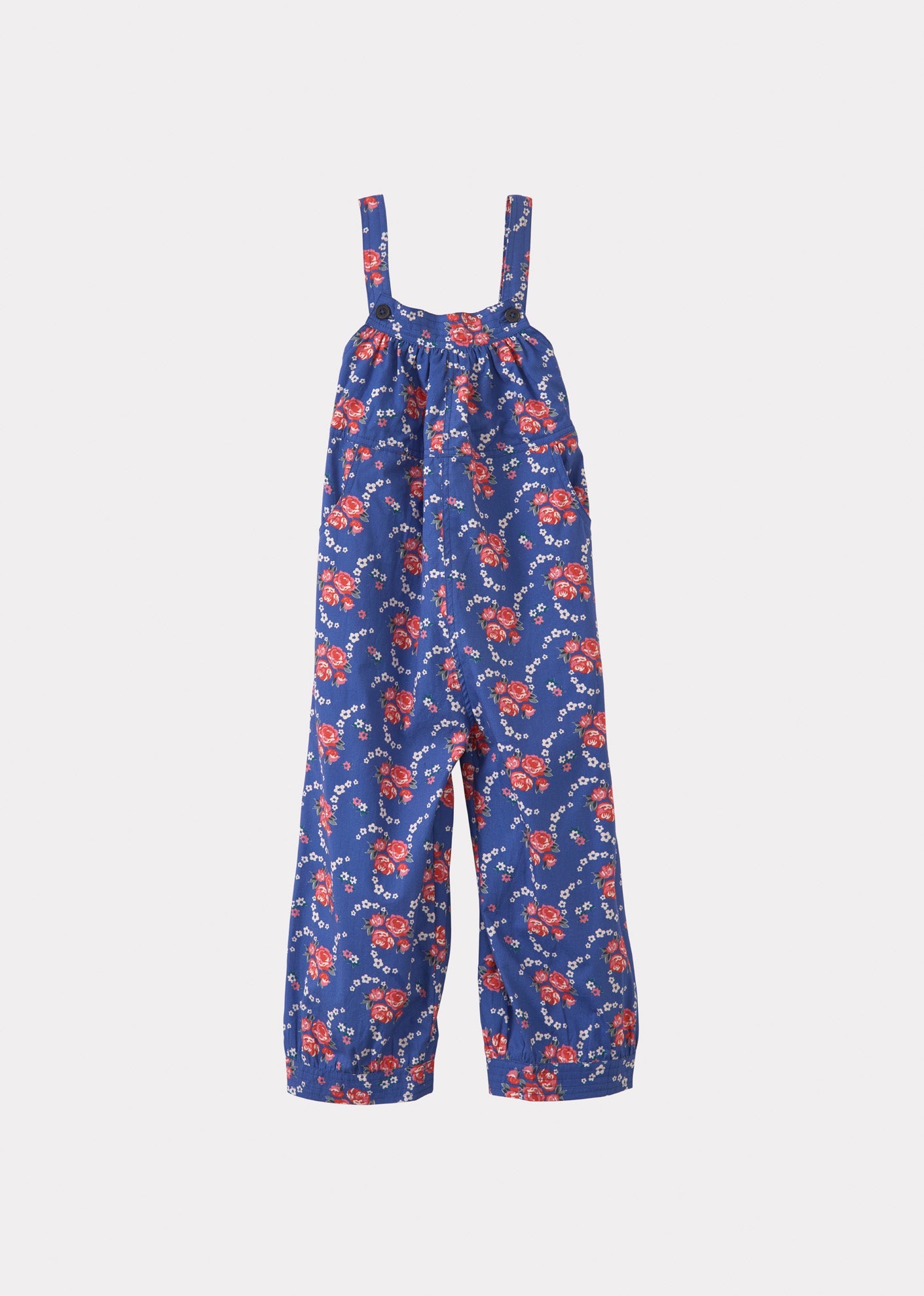 GOBI DUNGAREE - ROSE POSY PRINT - BLUE