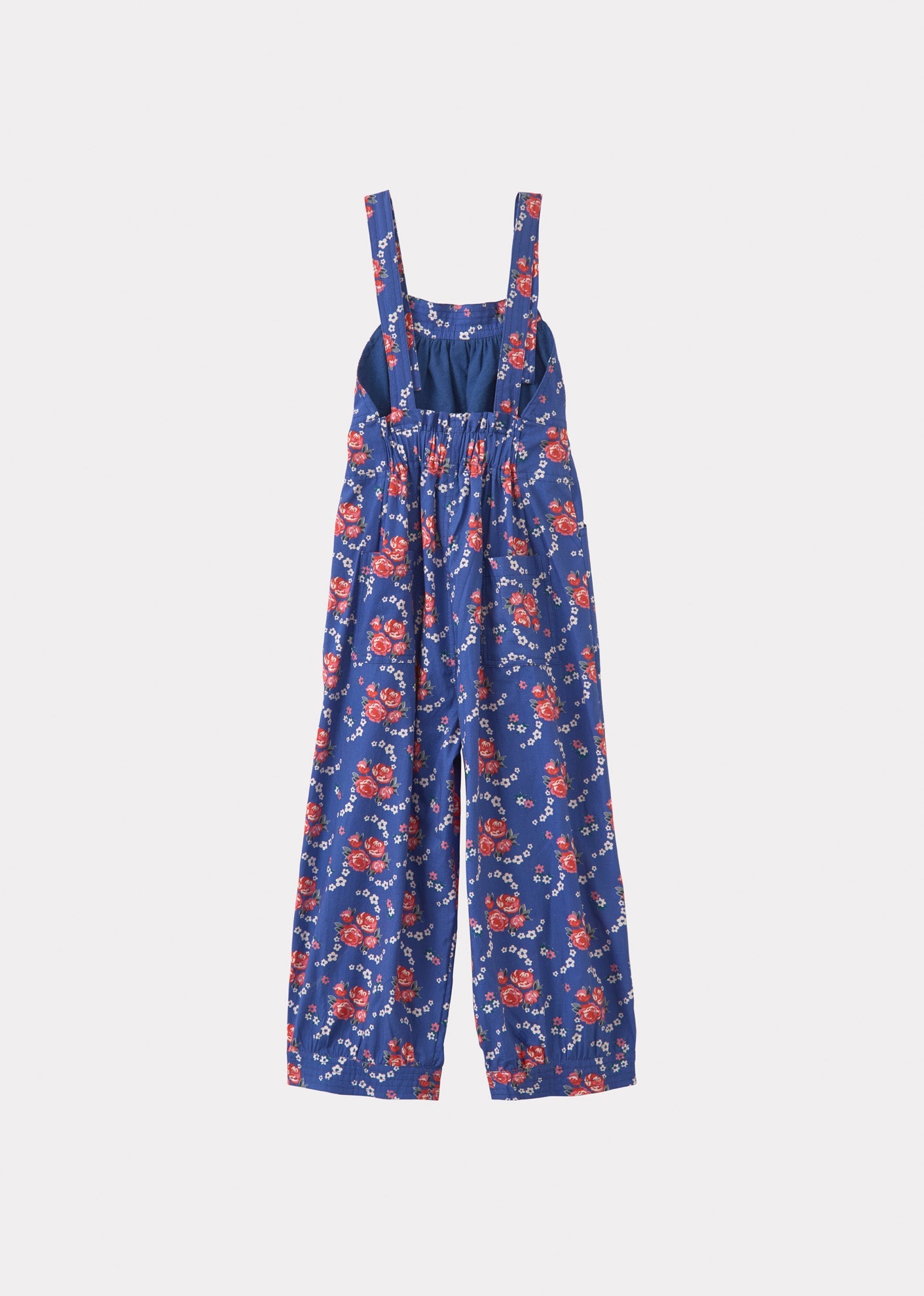 GOBI DUNGAREE - ROSE POSY PRINT - BLUE