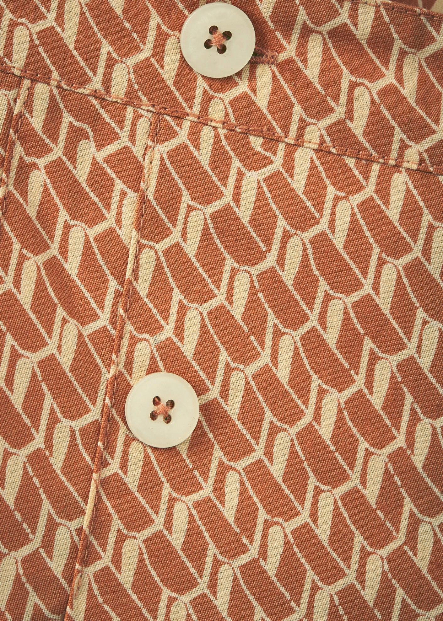 HEDERA SKIRT - APRICOT GEO PRINT