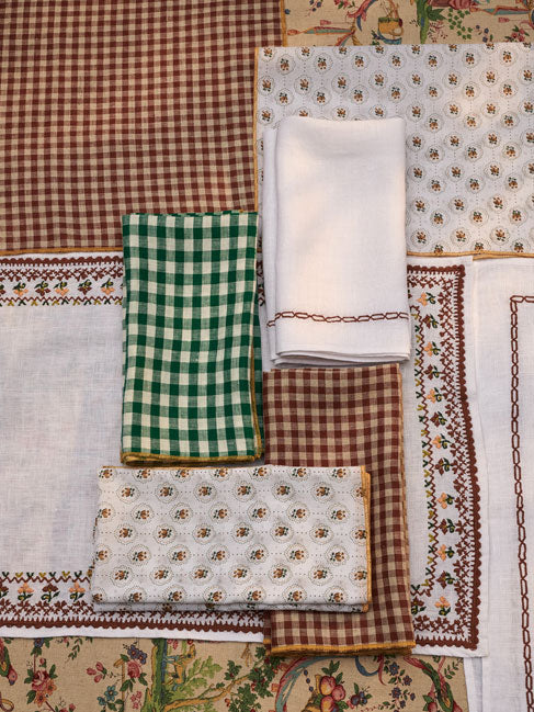 PLACEMATS - OFF WHITE WITH RUST