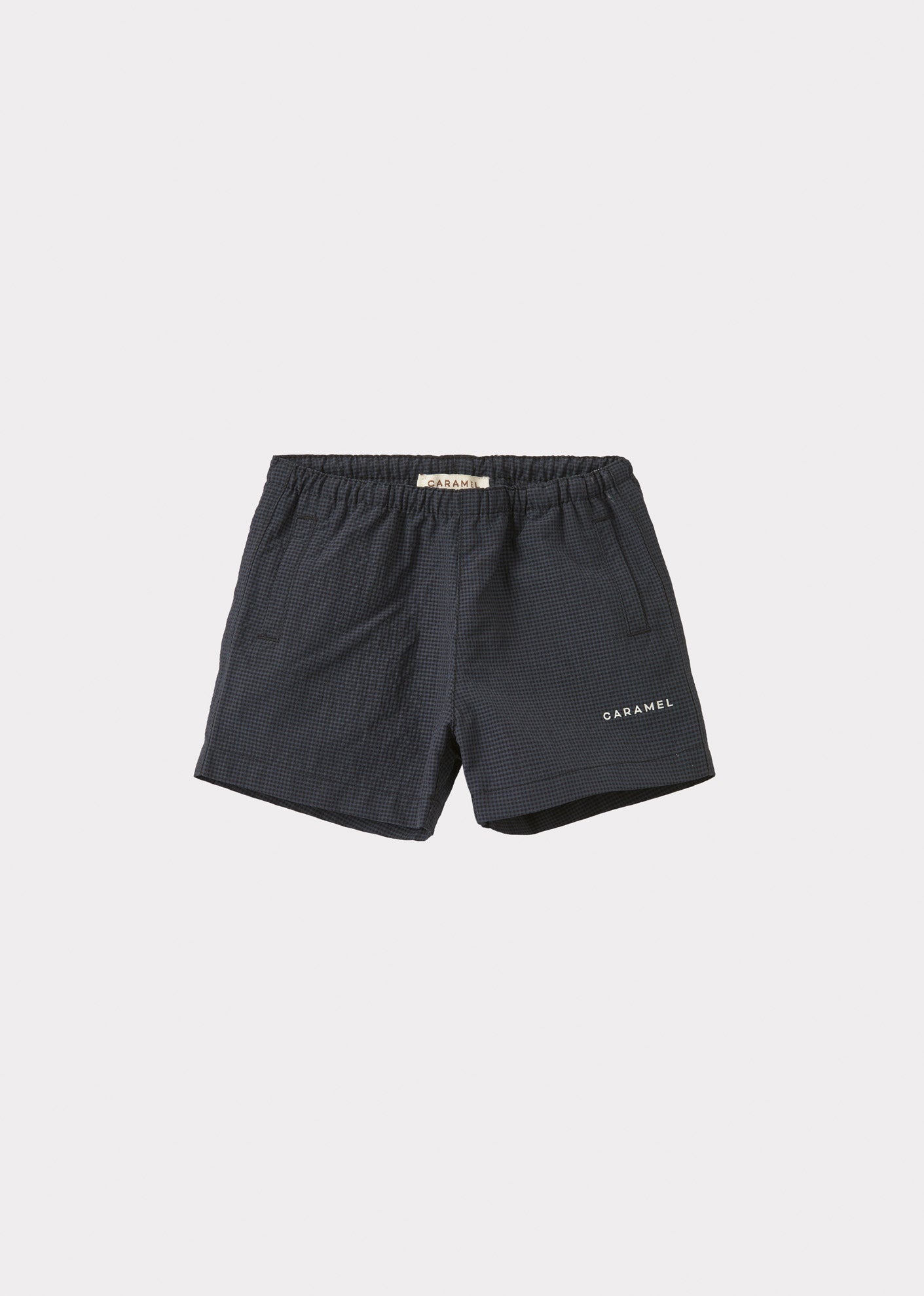 KOHLRABI BABY SWIM SHORTS - NAVY/BLACK CHECK