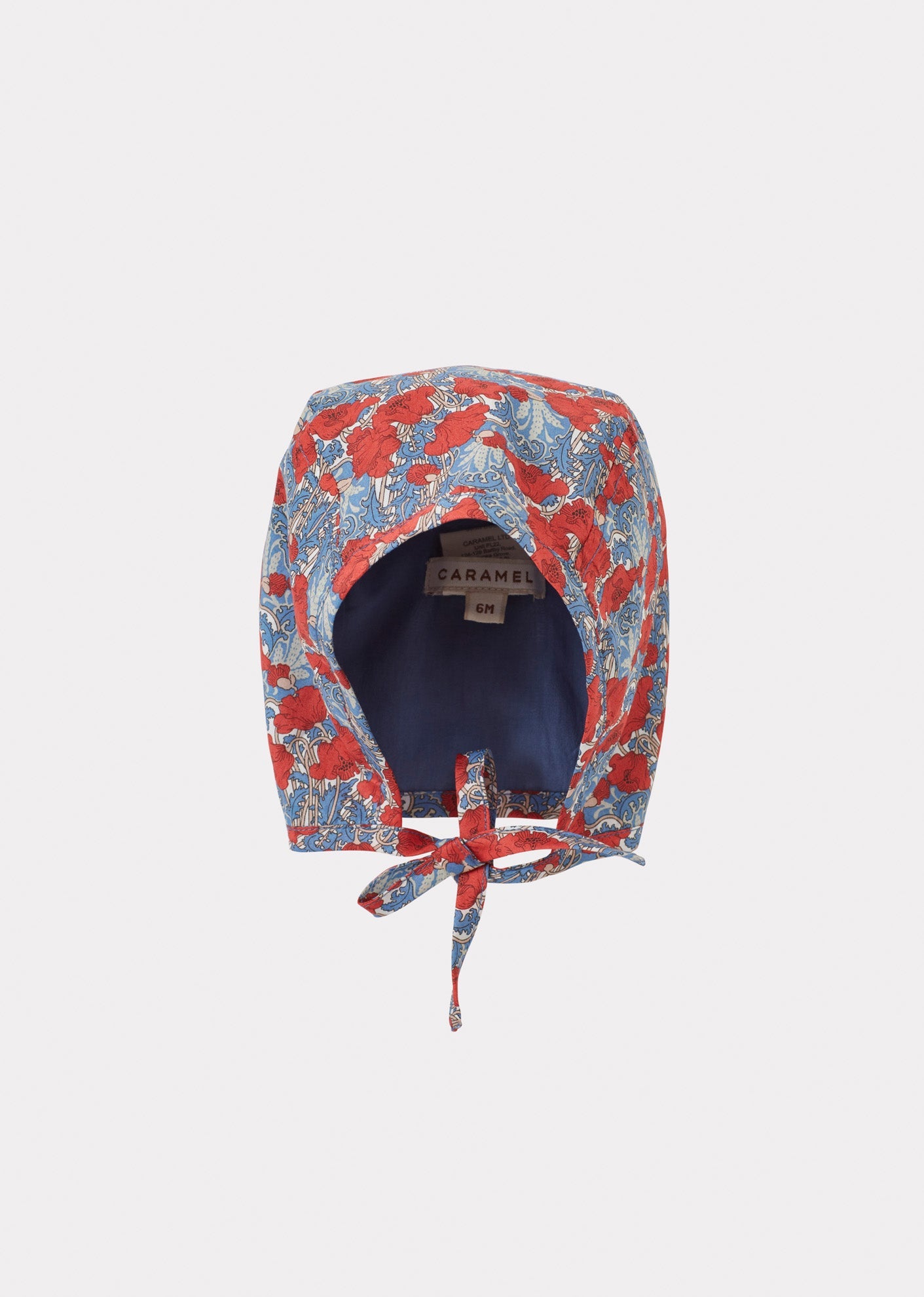 LAVENDULA BABY BONNET - BLUE/RED