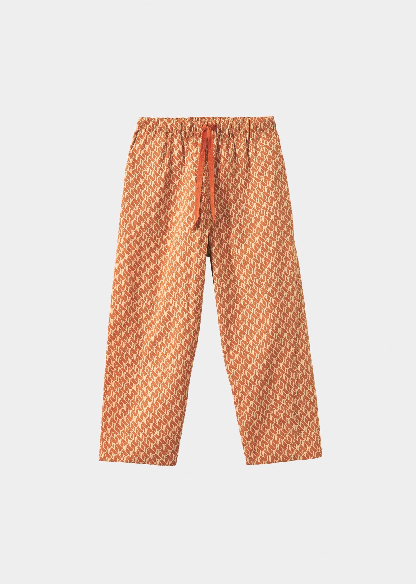 LEDA TROUSERS - APRICOT GEO PRINT