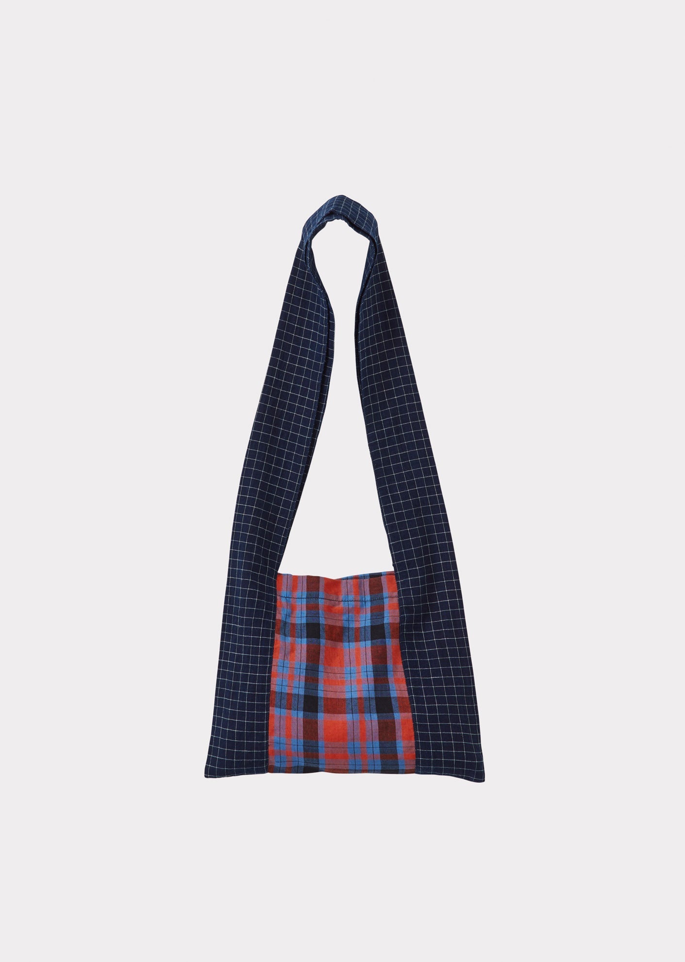 MACE MINI TOTE - RED/BLUE TARTAN