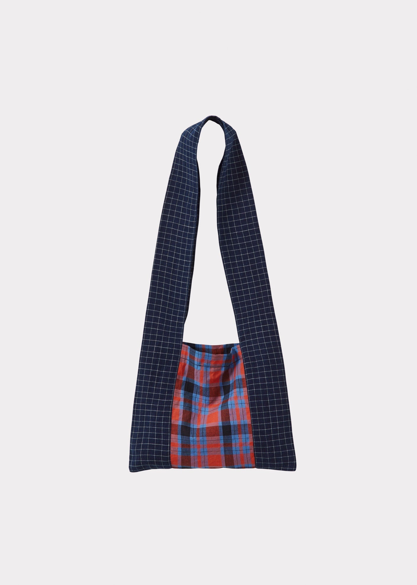 MACE MINI TOTE - RED/BLUE TARTAN