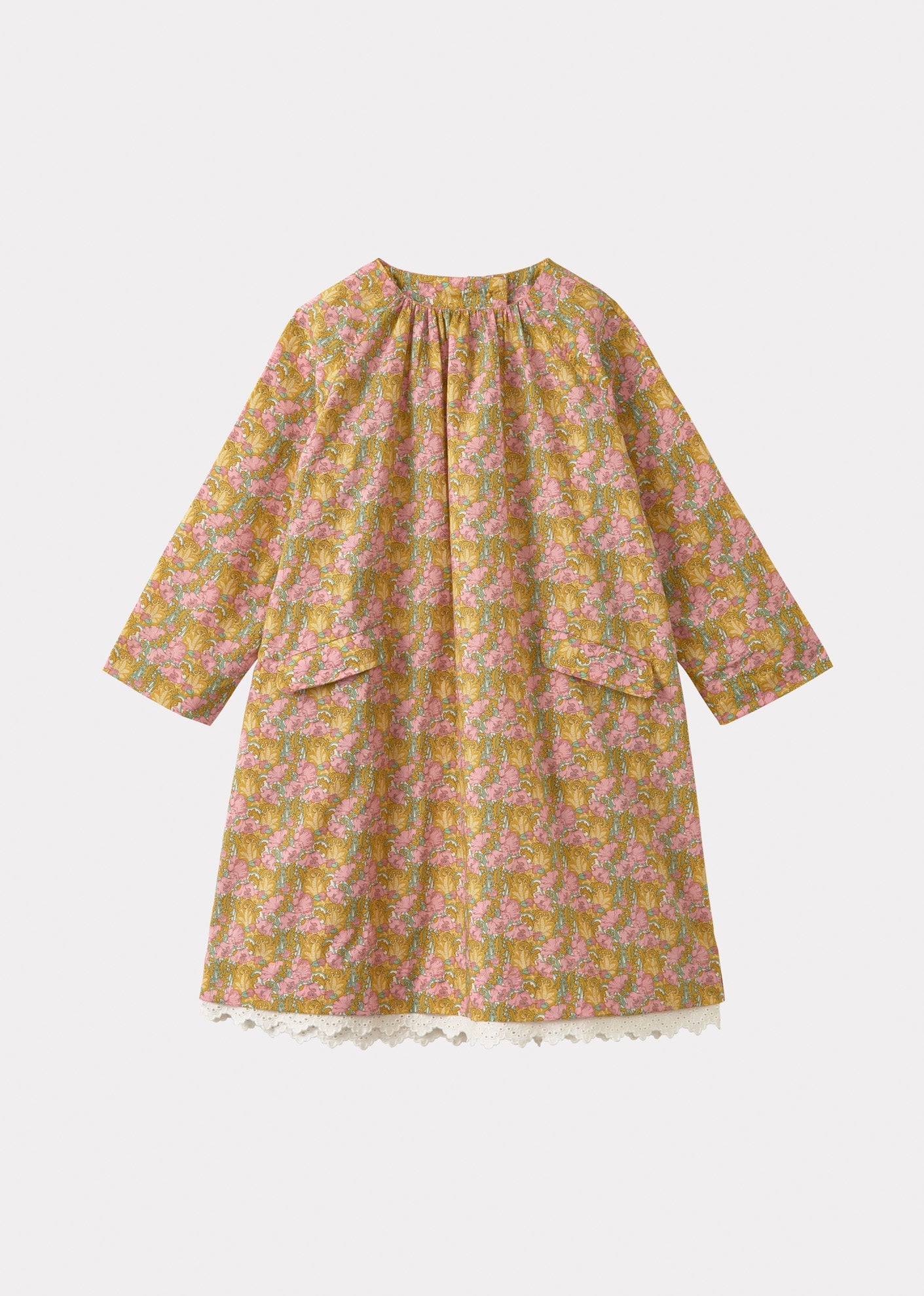 MALIKA DRESS - PINK/YELLOW