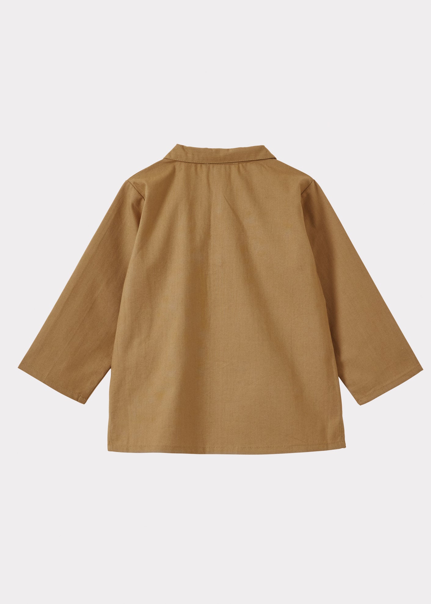 PIPER BABY SHIRT - LIGHT CAMEL