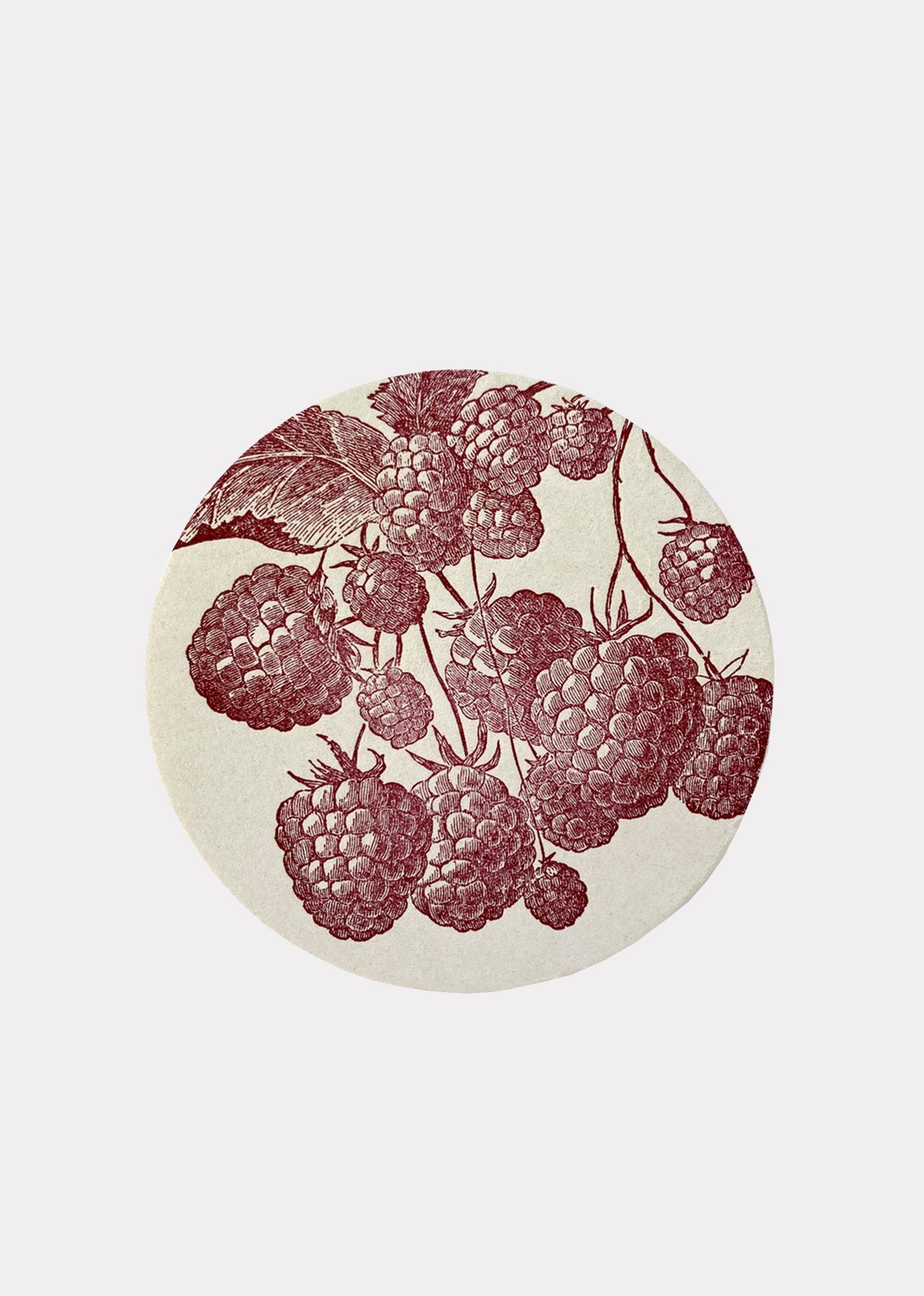 SESAME PRESS COASTER SET OF 8 - RASPBERRY