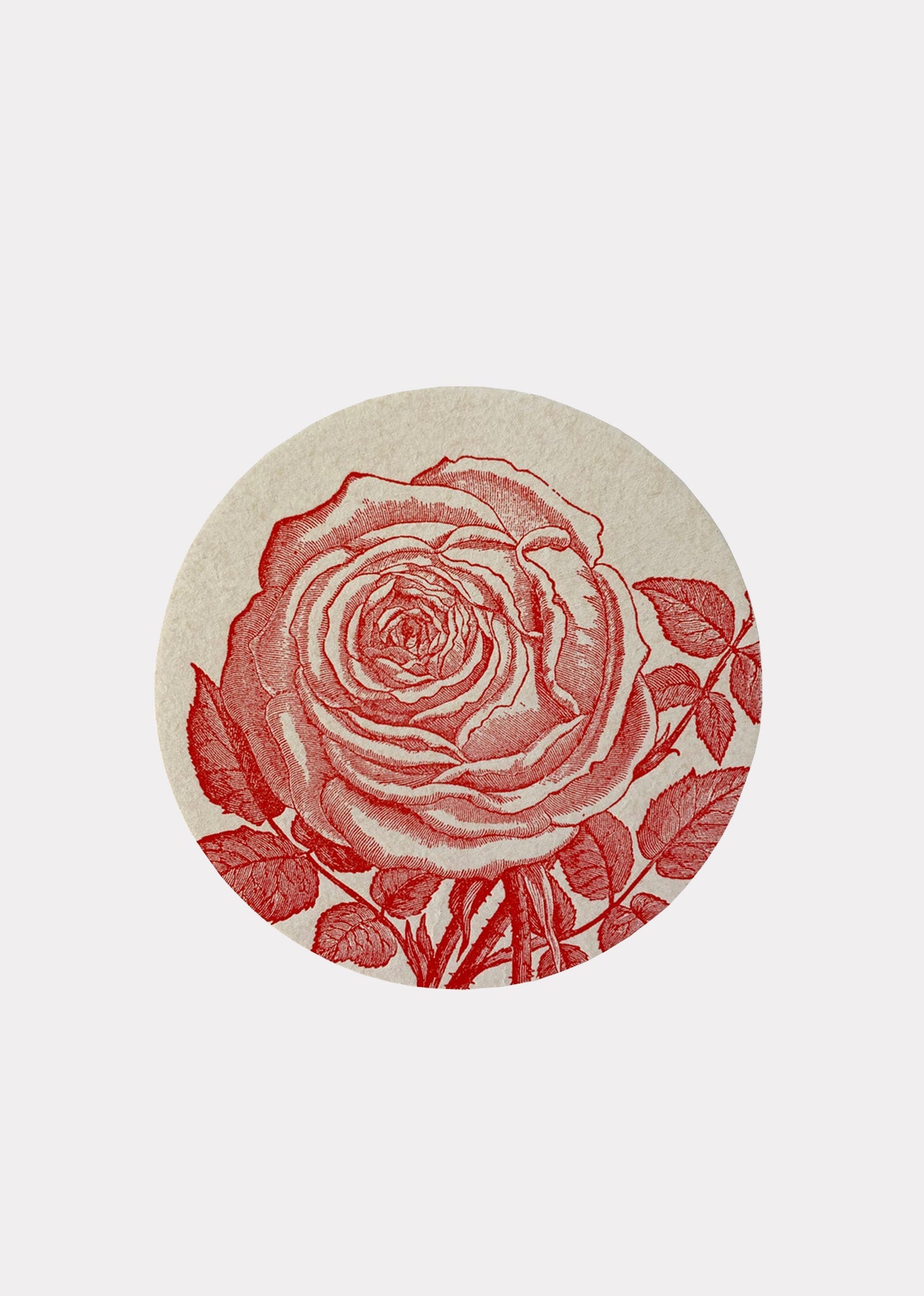 SESAME PRESS COASTER SET OF 8 - ROSE