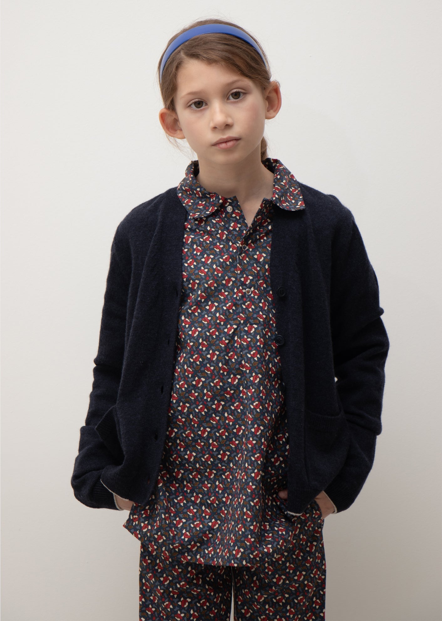 HOPE KIDS CARDIGAN - NAVY 1