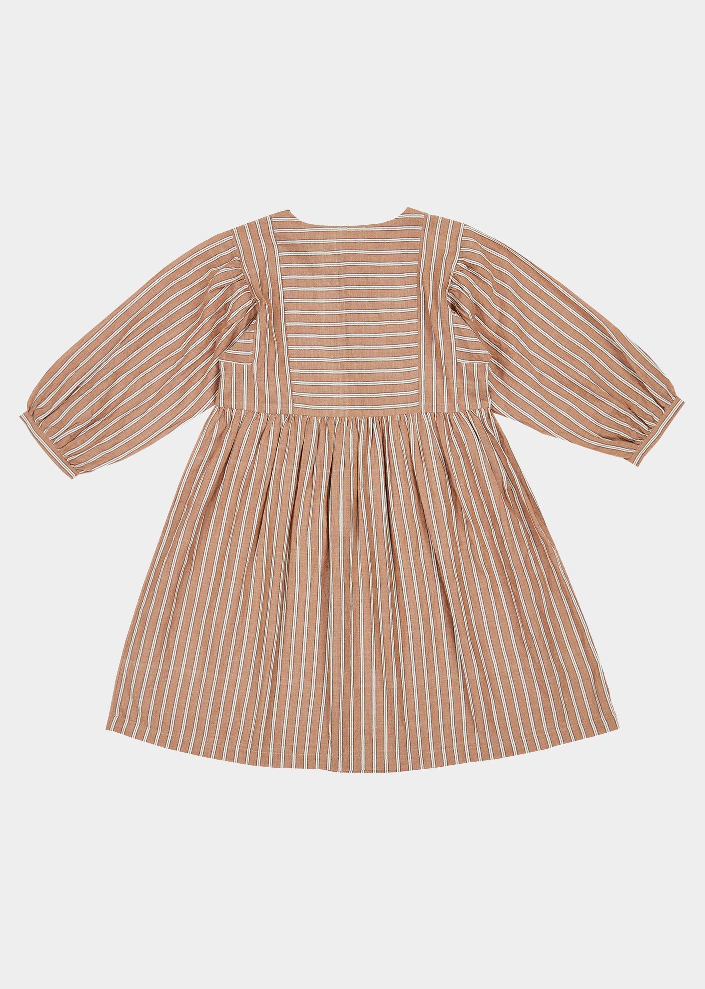 YARROW DRESS - BEIGE STRIPE