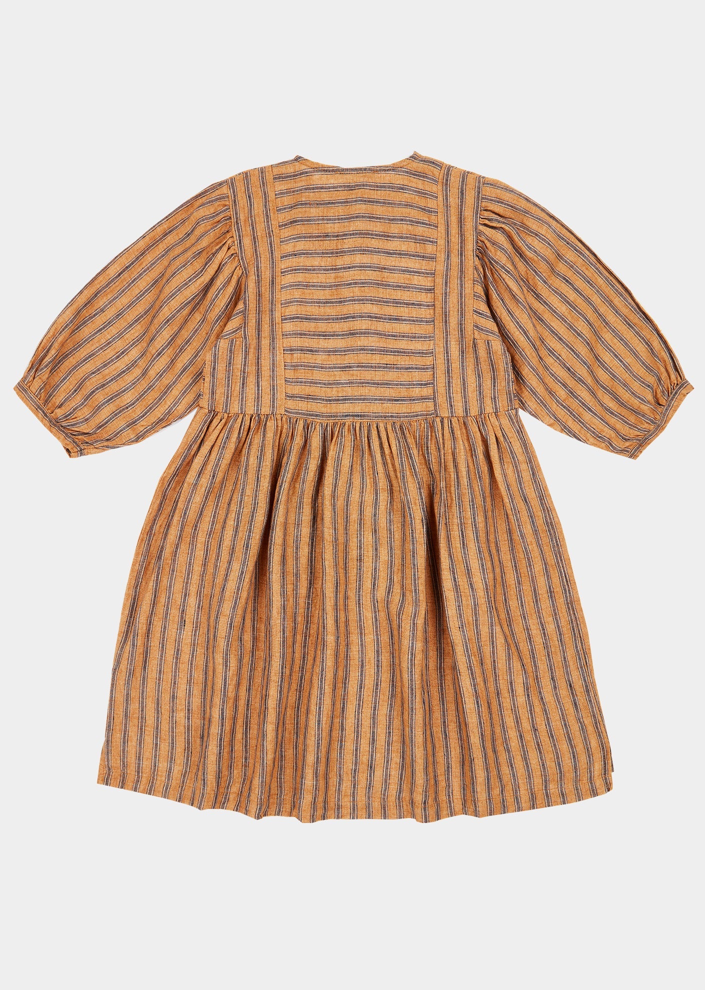 YARROW DRESS - MUSTARD STRIPE