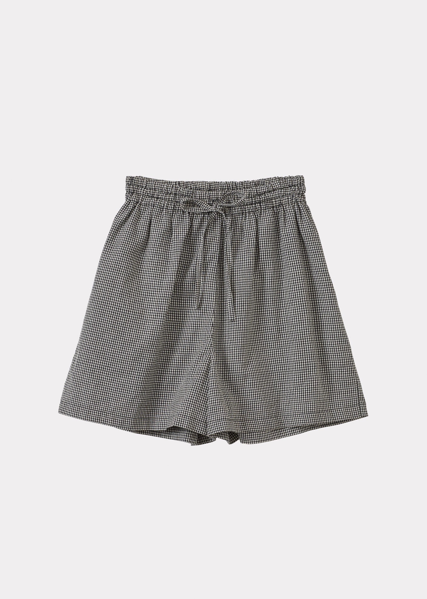 TENNIS SHORTS - BLACK/WHITE CHECK