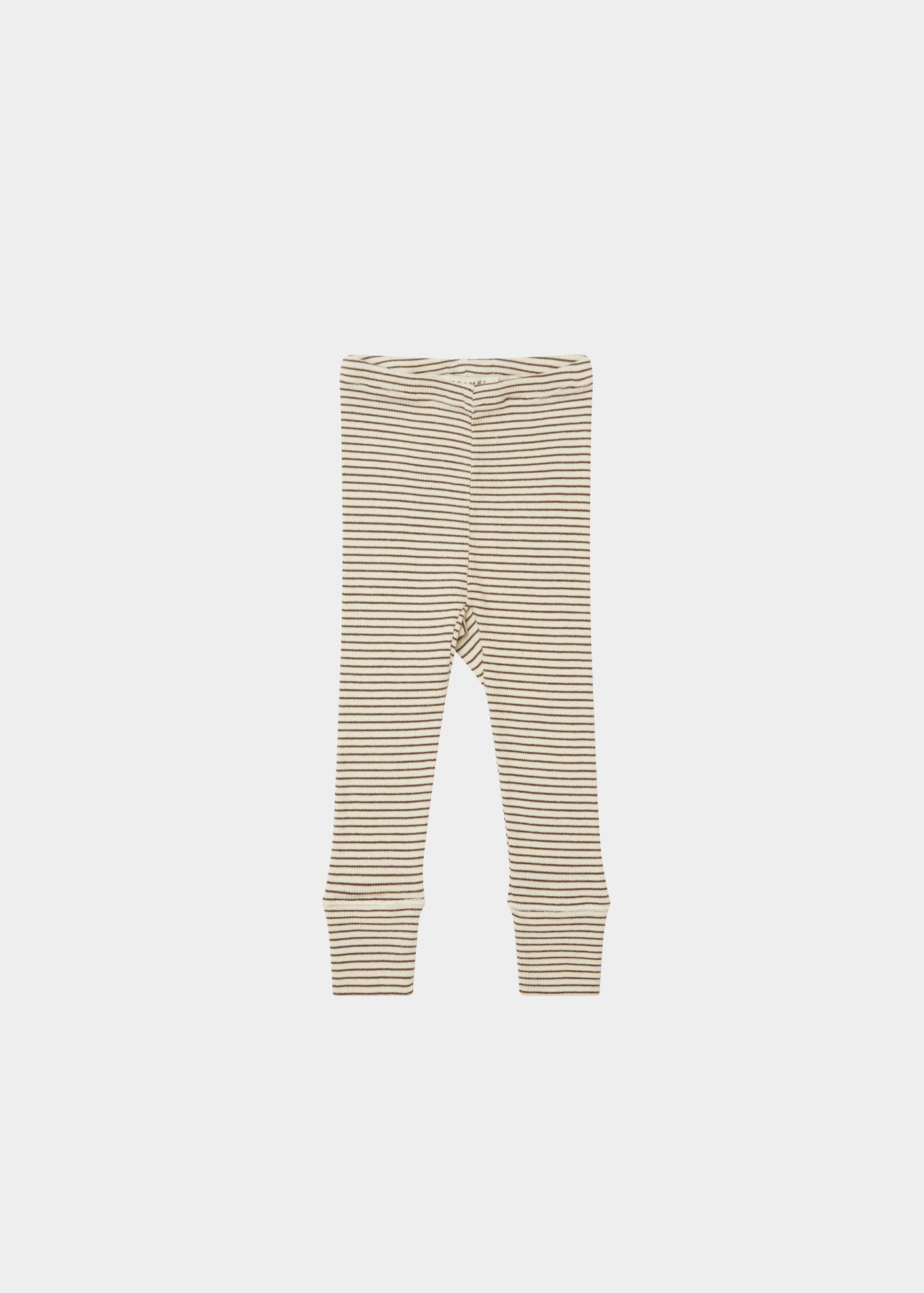 JUDD BABY LEGGINGS - CREAM/CHOCOLATE STRIPE