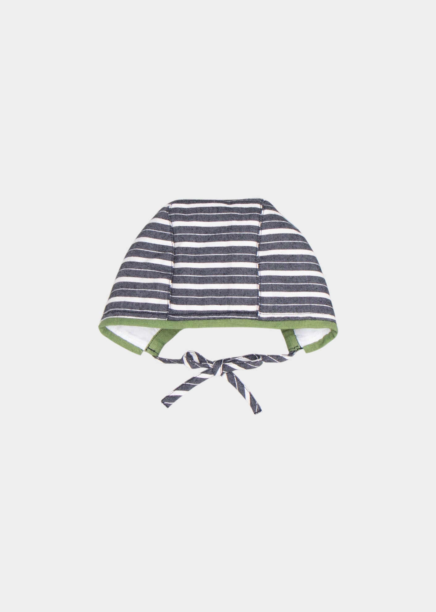 DANA BABY BONNET - GREY STRIPE