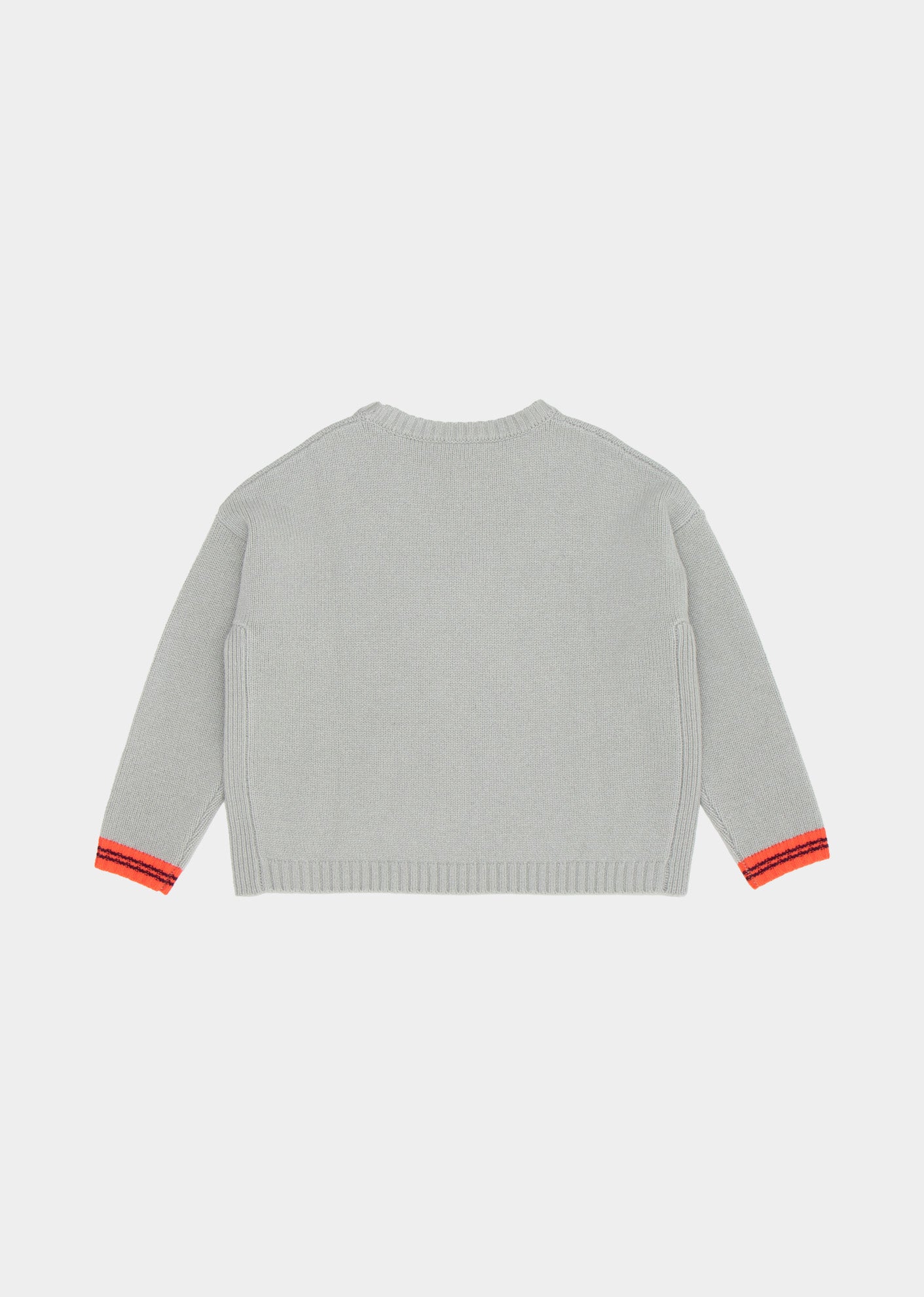 DENA INTARSIA KIDS JUMPER - SAGE GREY BASE/MULTI