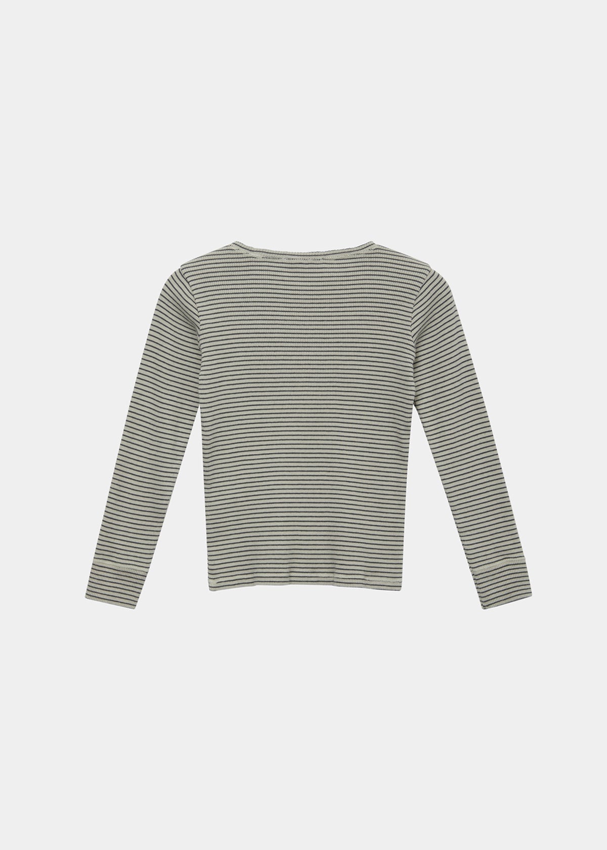 KISHON TOP - PEBBLE/NAVY STRIPE