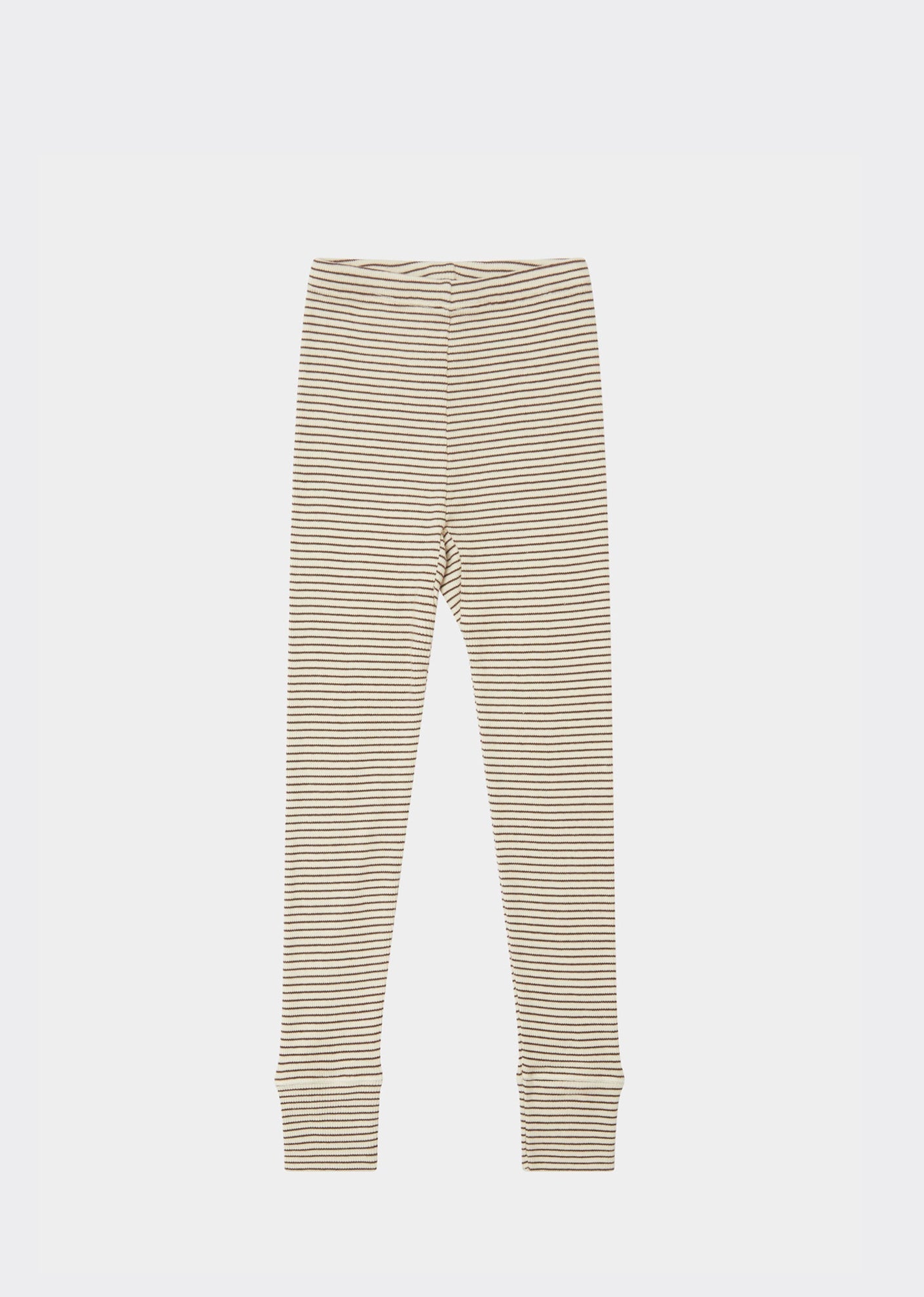 JUDD LEGGINGS - CREAM/CHOCOLATE STRIPE