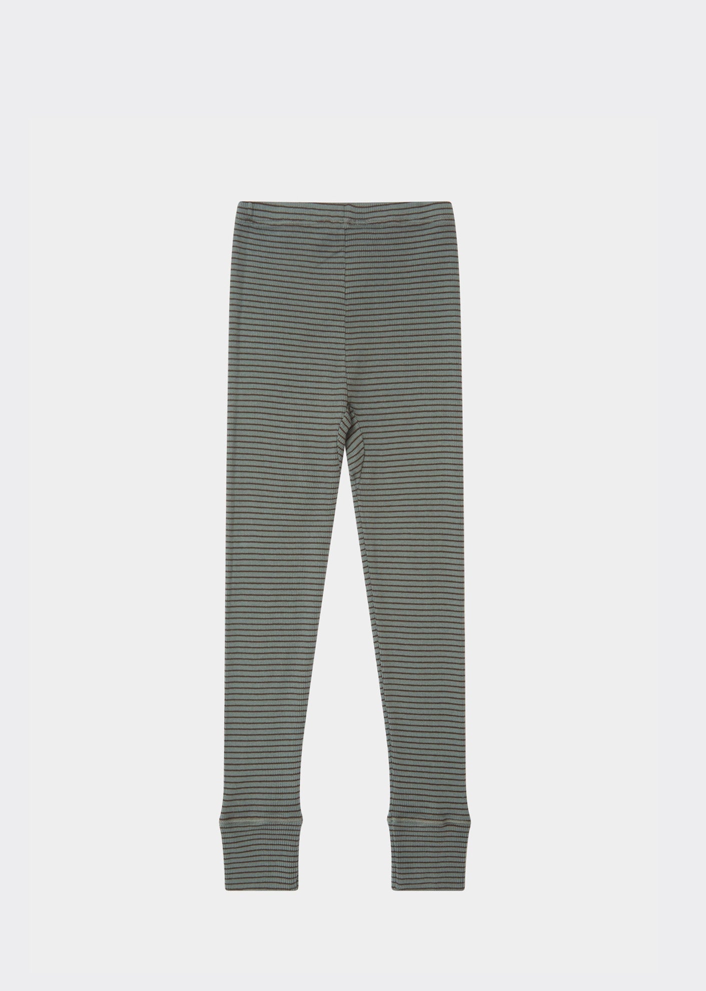 JUDD LEGGINGS - SPRUCE/CHOCOLATE STRIPE