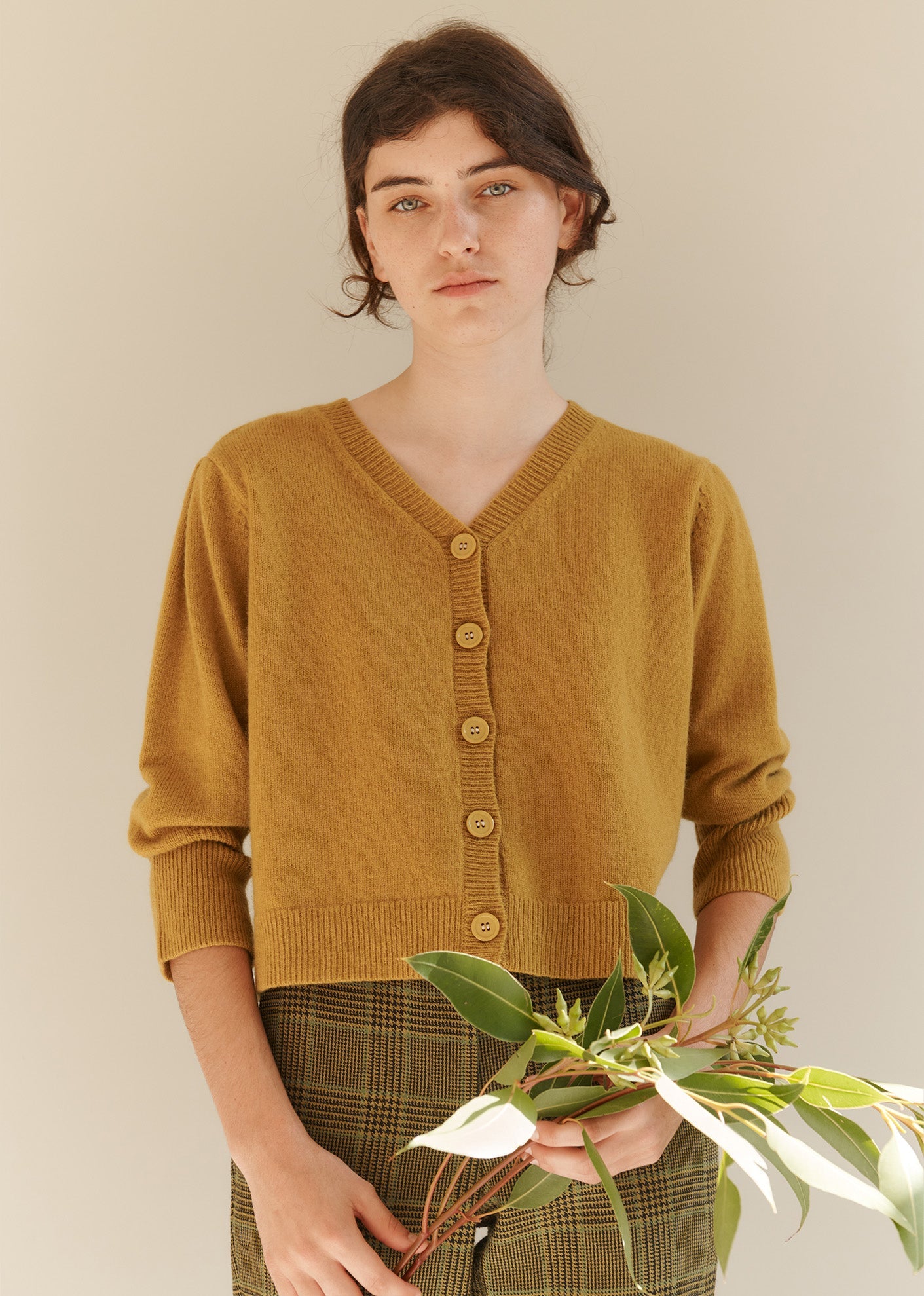 WOMAN CARDIGAN - CITRINE