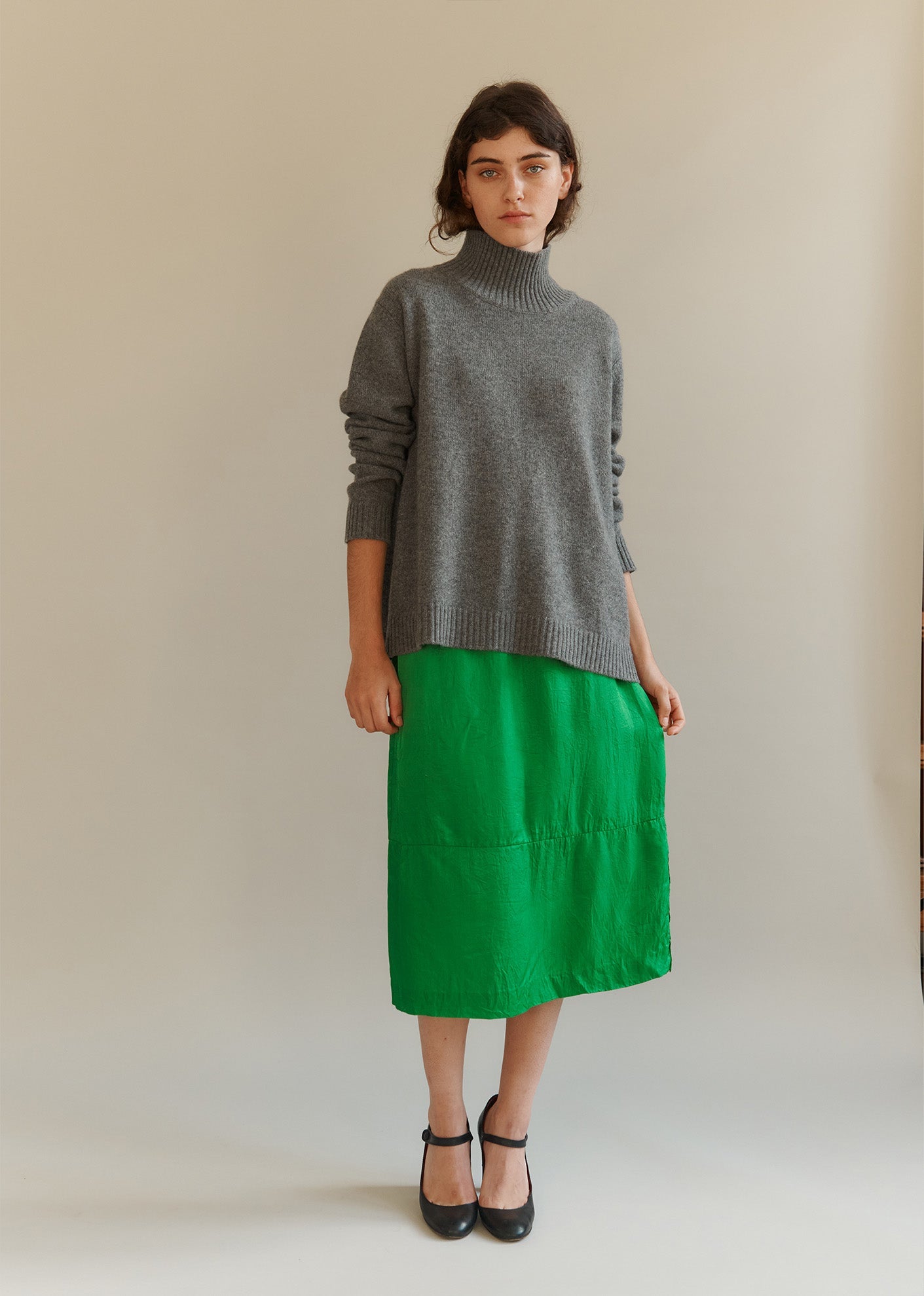 WOMAN VARIOLITE SKIRT - GREEN