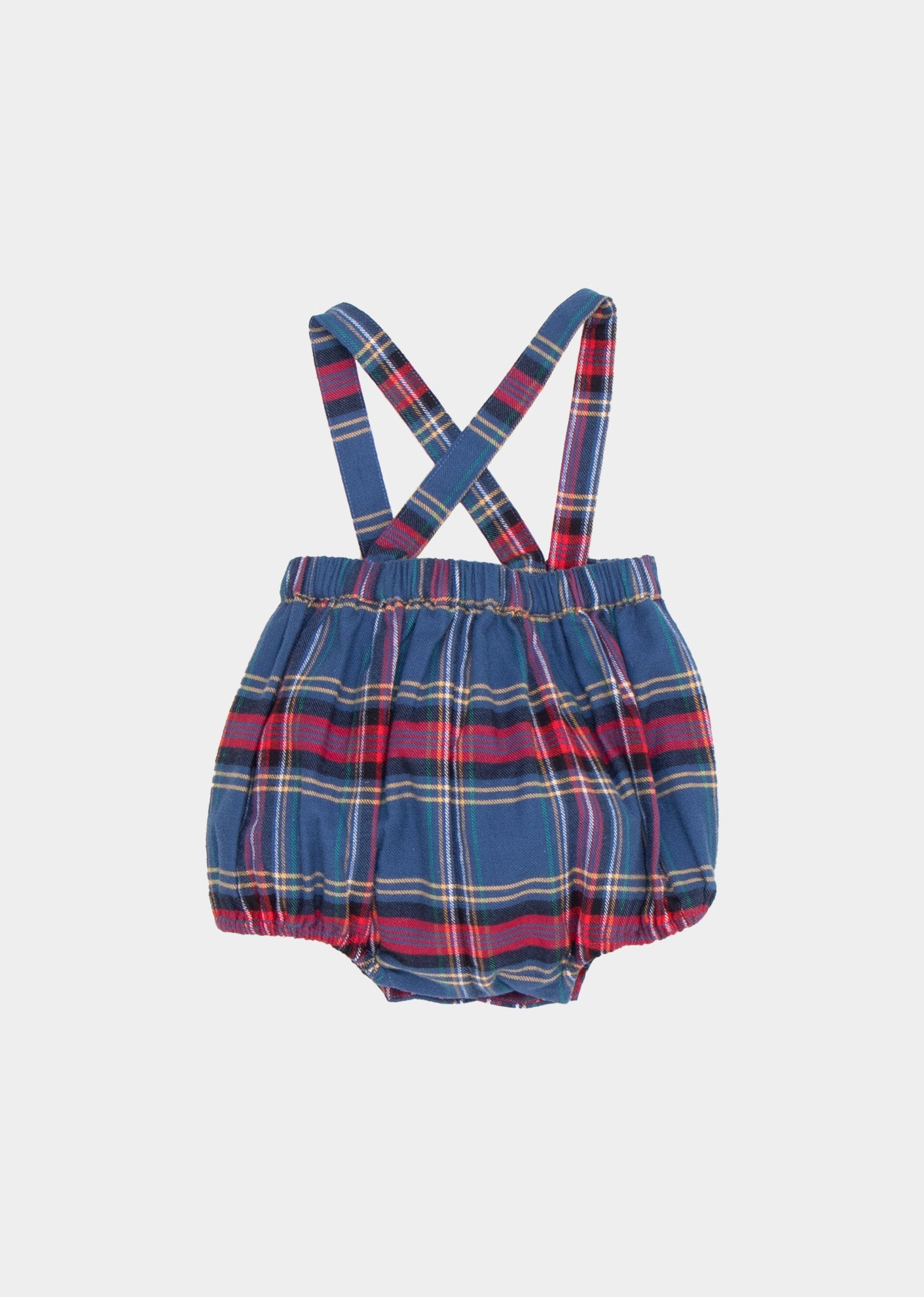 MUSA BABY ROMPER - BLUE TARTAN