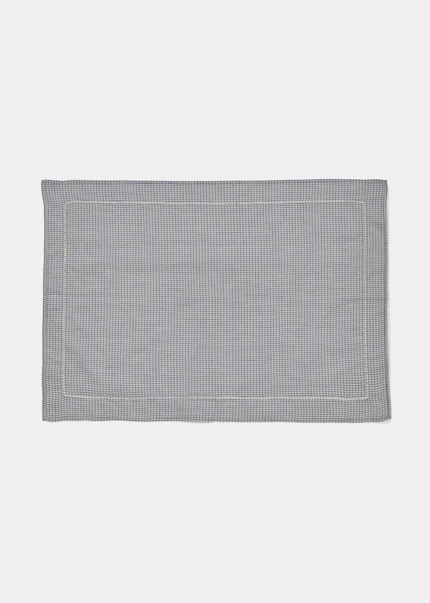 WOVEN PLACEMAT - NAVY MCROCHECK