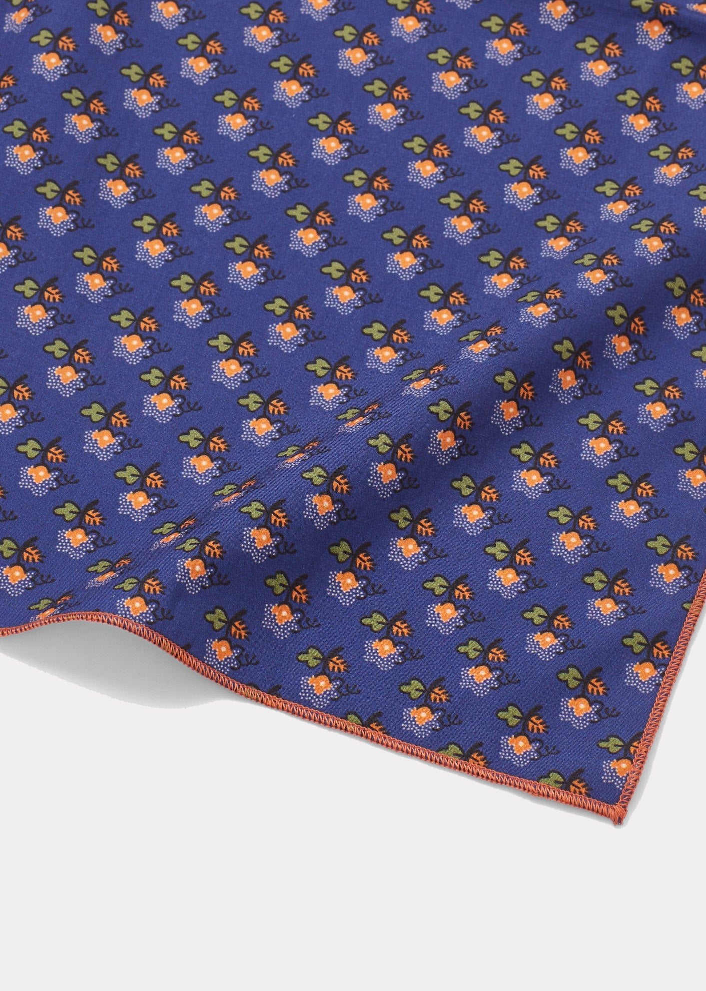 WOVEN NAPKIN SET (X4) 45*45CM - NAVY POSY PRINT 3