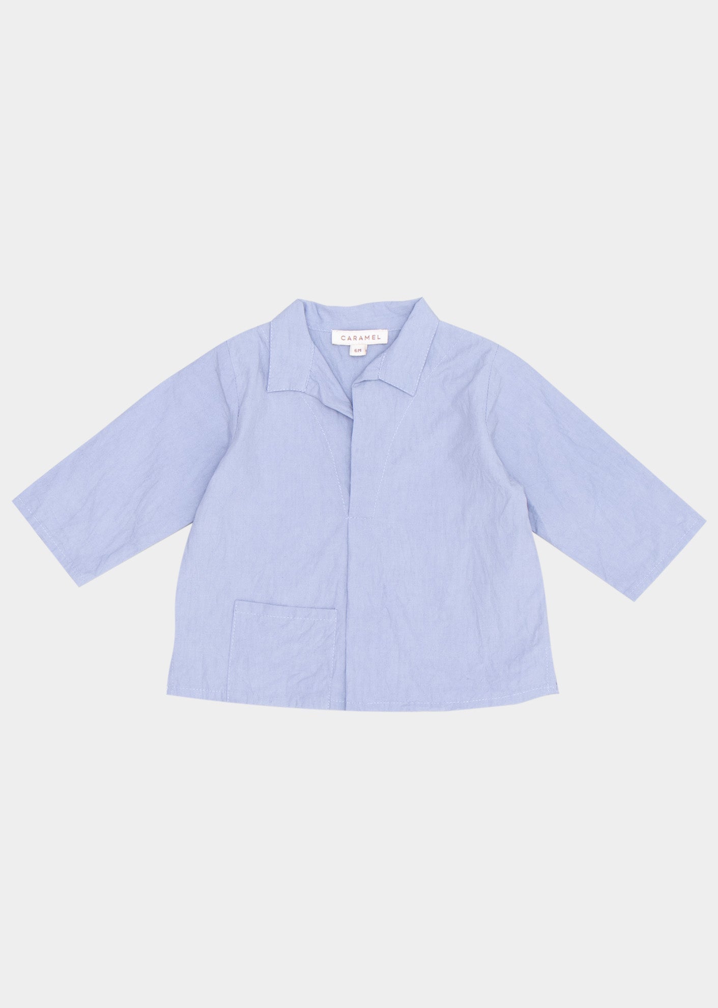 PIPER BABY SHIRT - SLATE BLUE