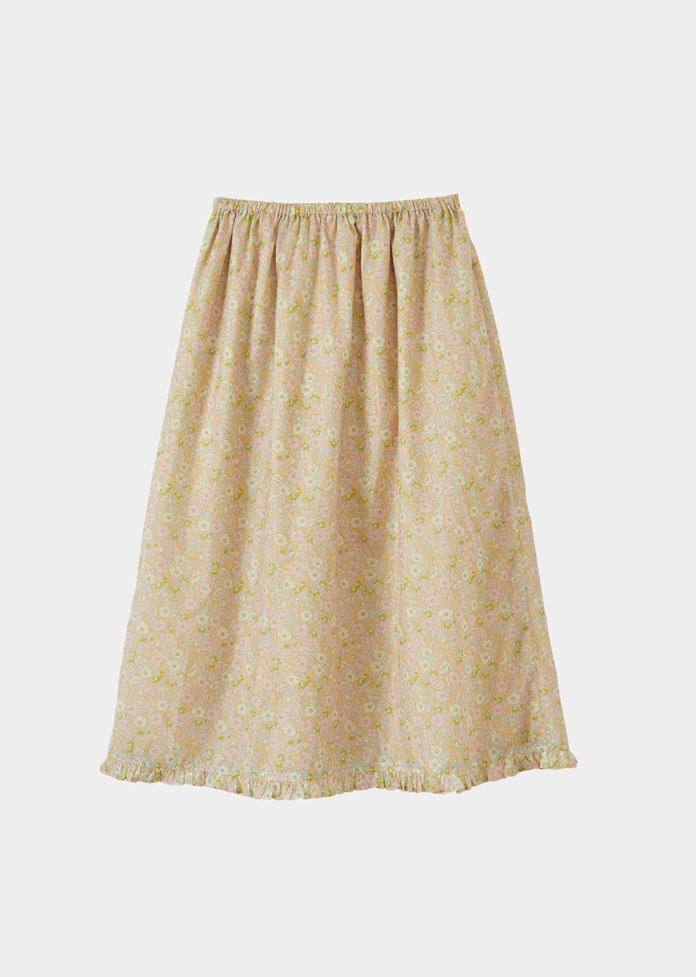 WOMAN FRILL SKIRT - PRIMROSE PINK/YELLOW