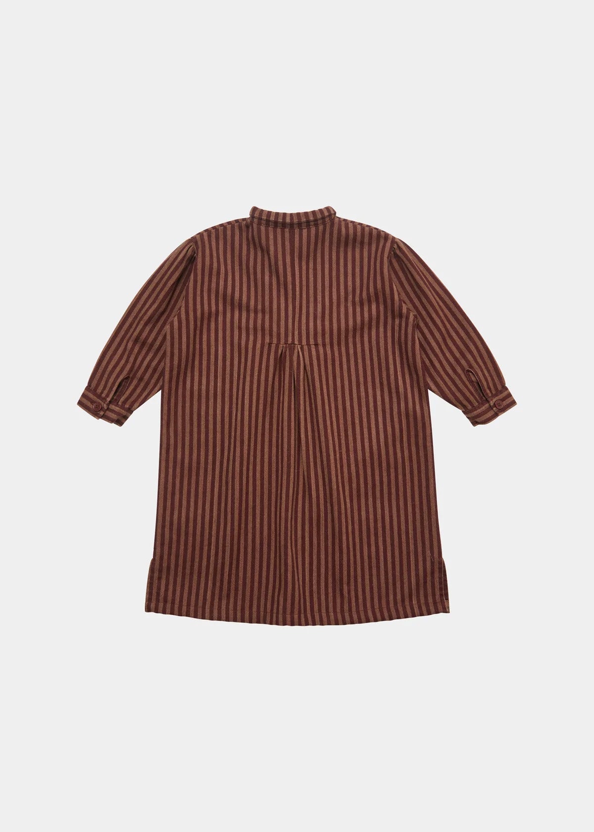 ELDER DRESS - CLARET STRIPE